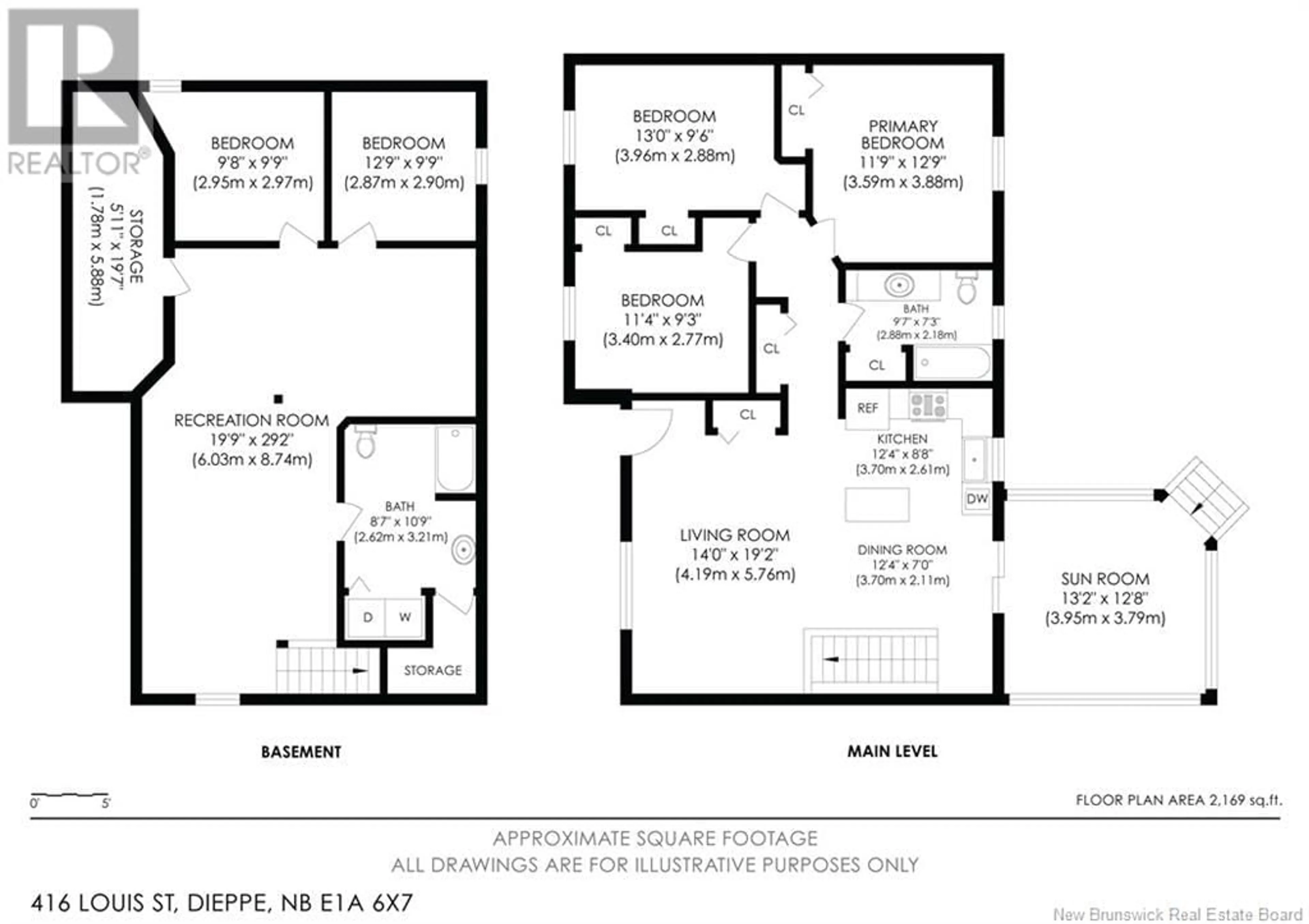 Floor plan for 416 louis Street, Dieppe New Brunswick E1A6X7