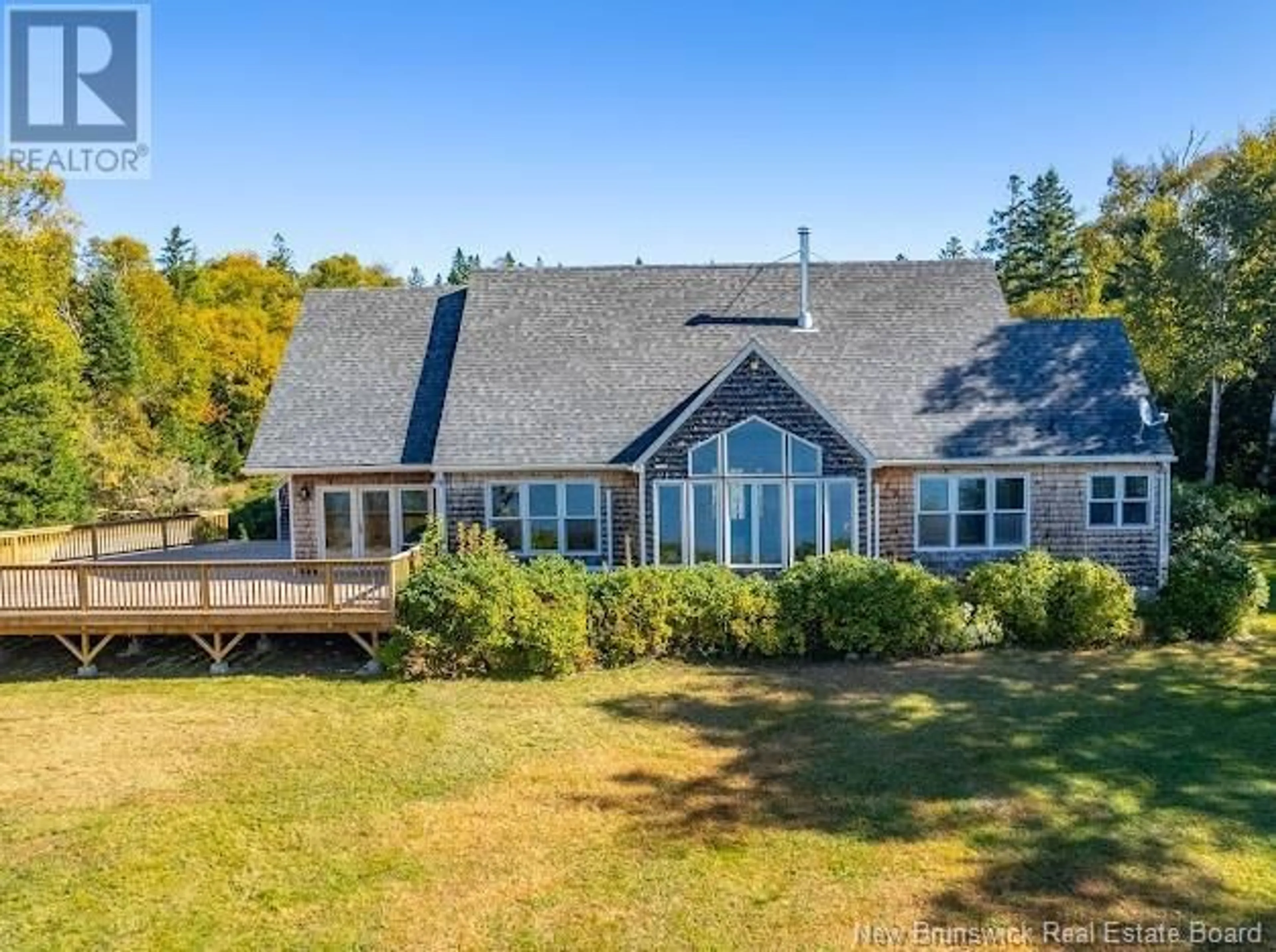 A pic from outside/outdoor area/front of a property/back of a property/a pic from drone, water/lake/river/ocean view for 3756 ROUTE 127, Bayside New Brunswick E5B2V5