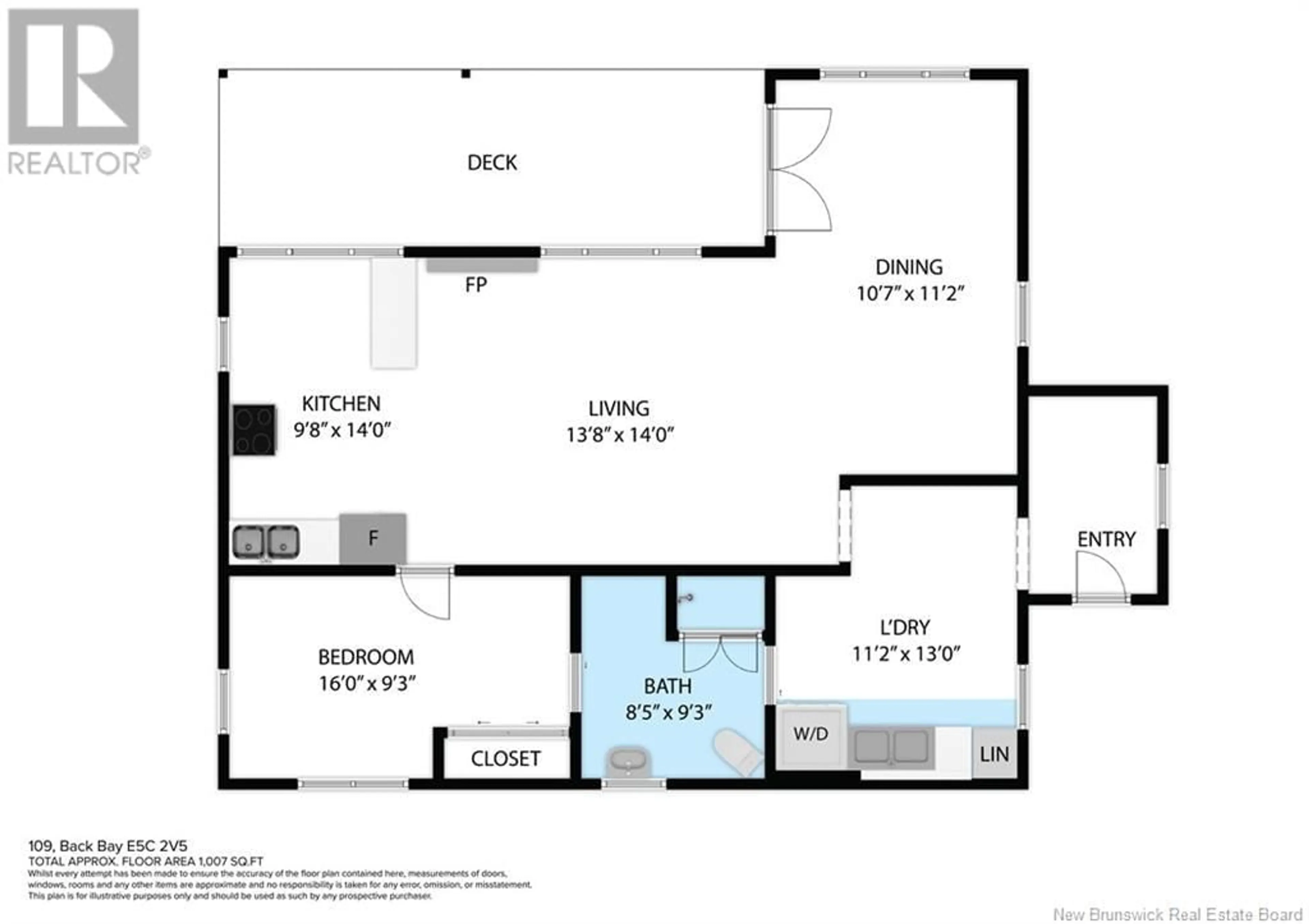 Floor plan for 109 Back Bay Loop Road, Back Bay New Brunswick E5C2V5