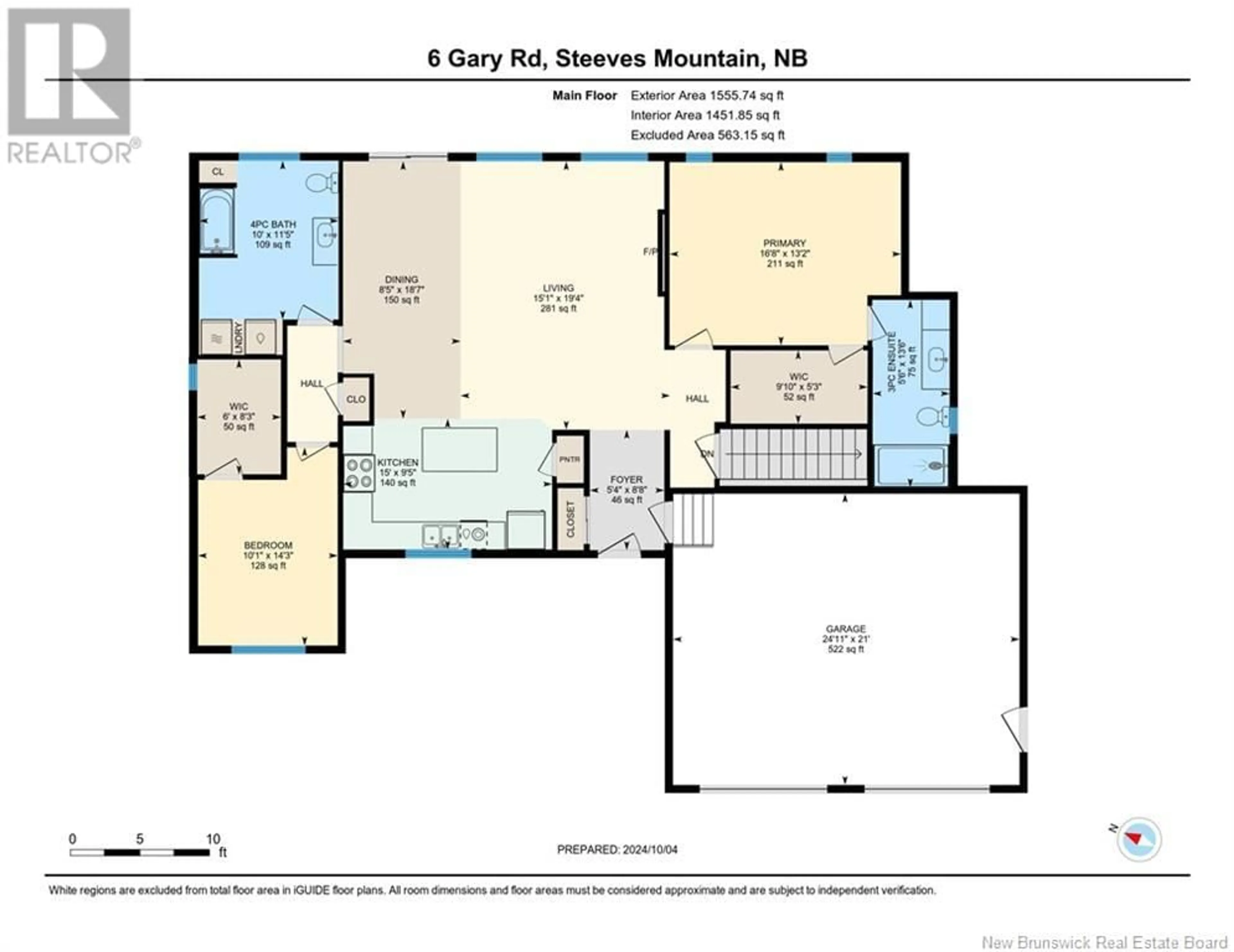 Floor plan for 6 Gary Road, Steeves Mountain New Brunswick E1G0N6