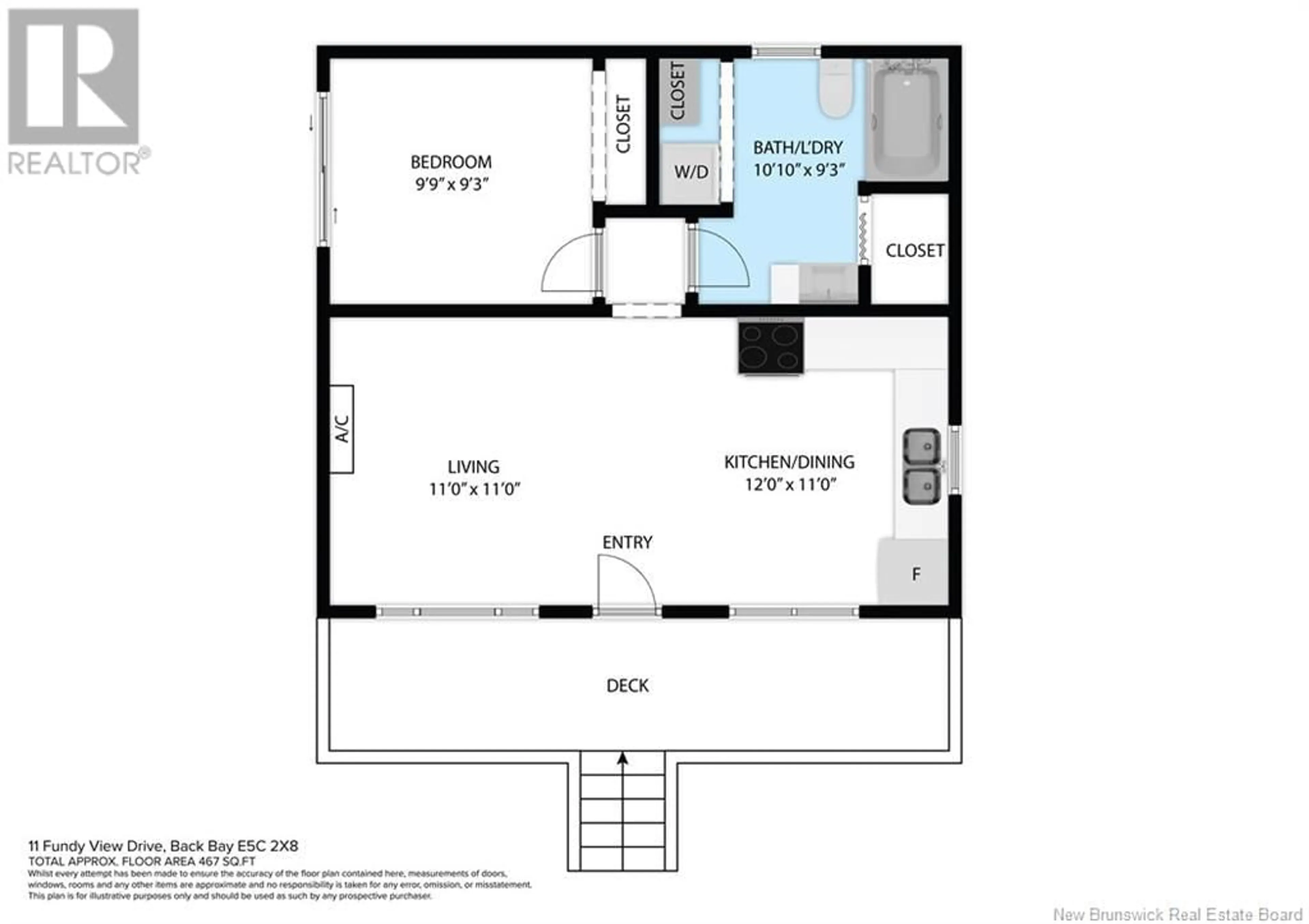 Floor plan for 11 Fundy View Drive, Back Bay New Brunswick E5C2X8