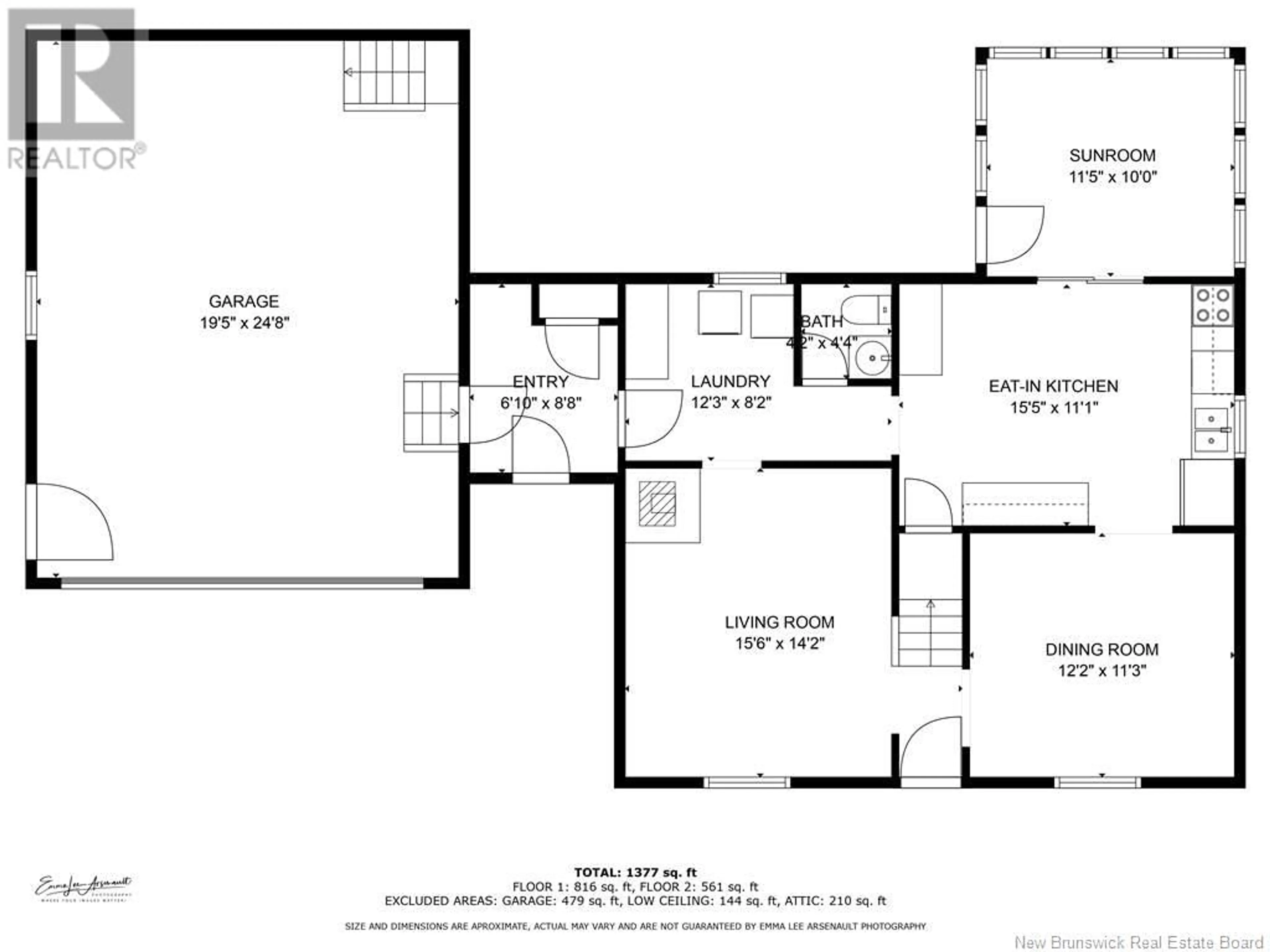 Floor plan for 695 De la Petite Riviere, Aldouane New Brunswick E4W5C1