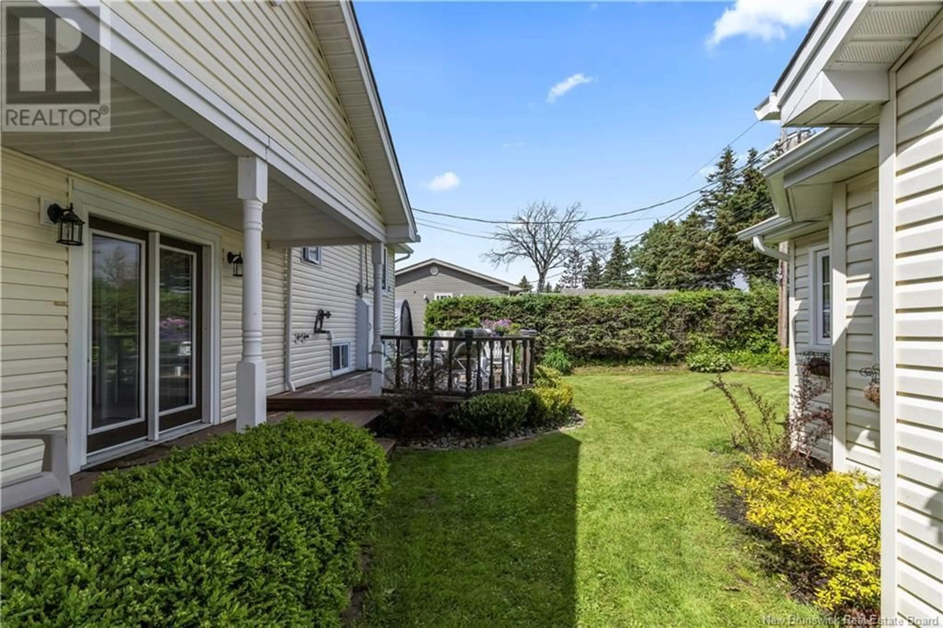 Patio, the fenced backyard for 213 orlean, Dieppe New Brunswick E1A1W8