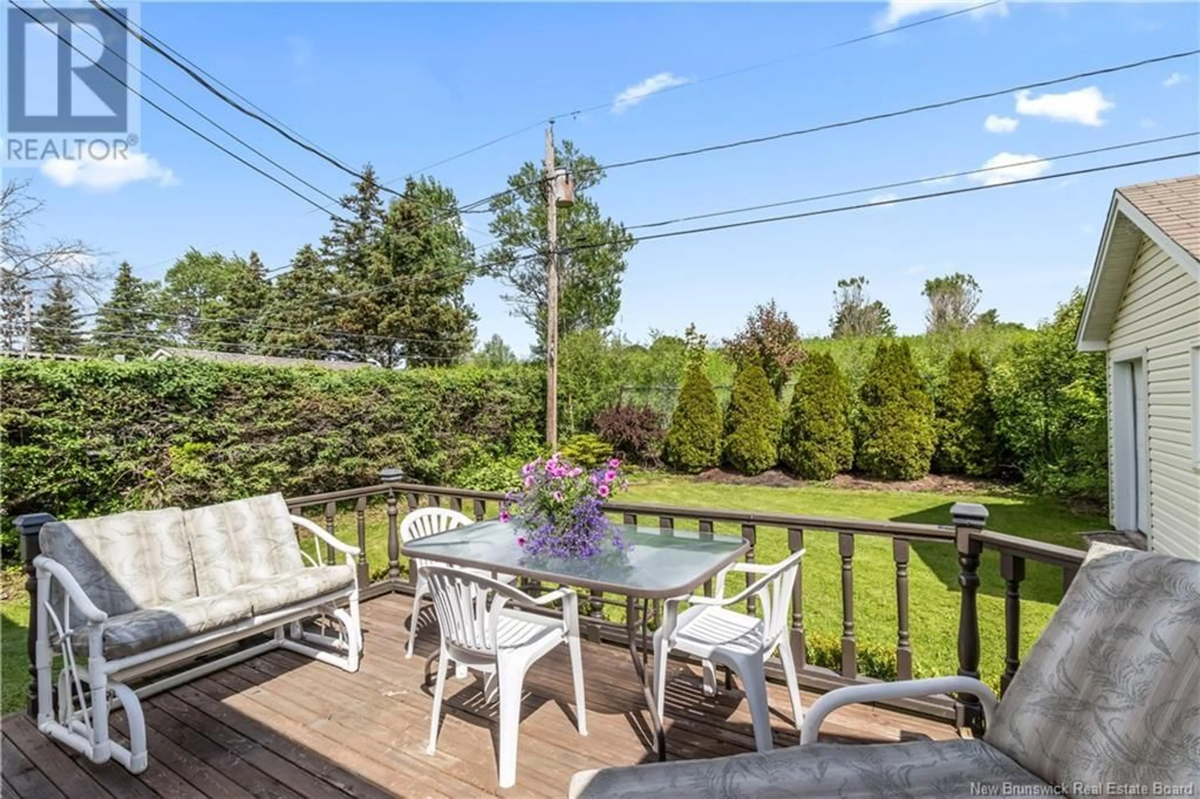 Patio, the fenced backyard for 213 orlean, Dieppe New Brunswick E1A1W8