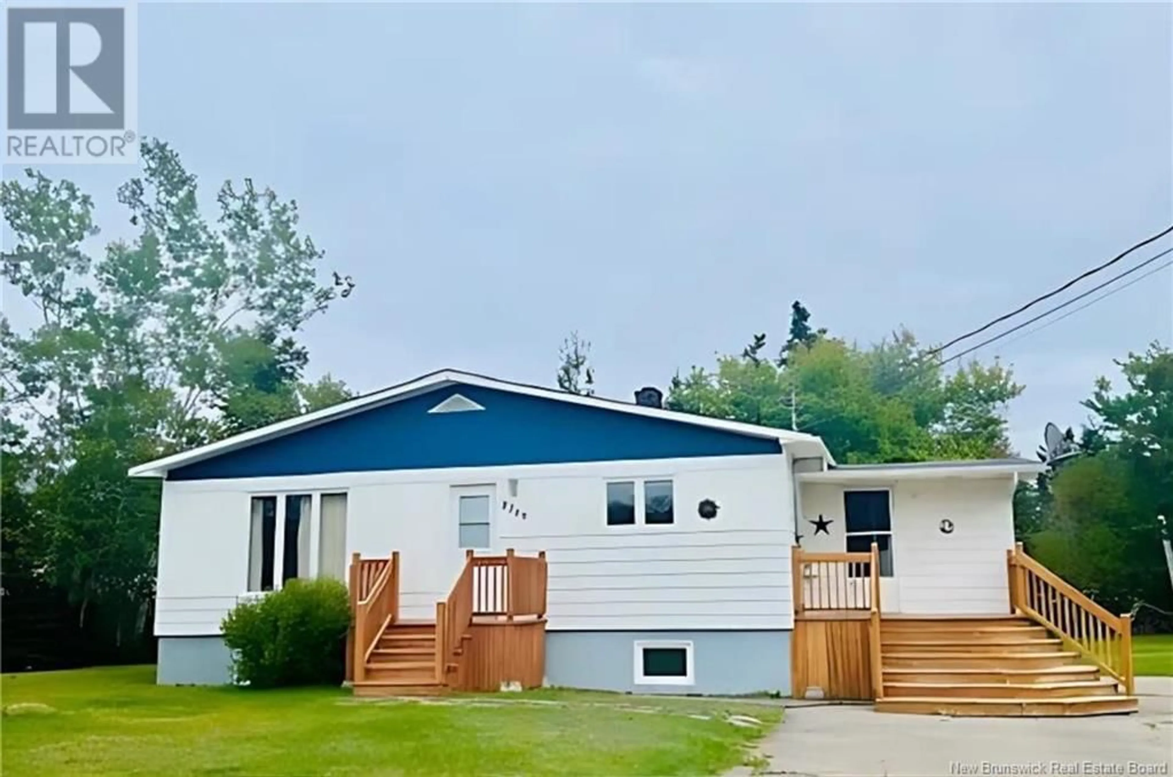 Home with vinyl exterior material, street for 8366 ROUTE 313, Petite-Rivière-de-I'lle New Brunswick E8T1W1
