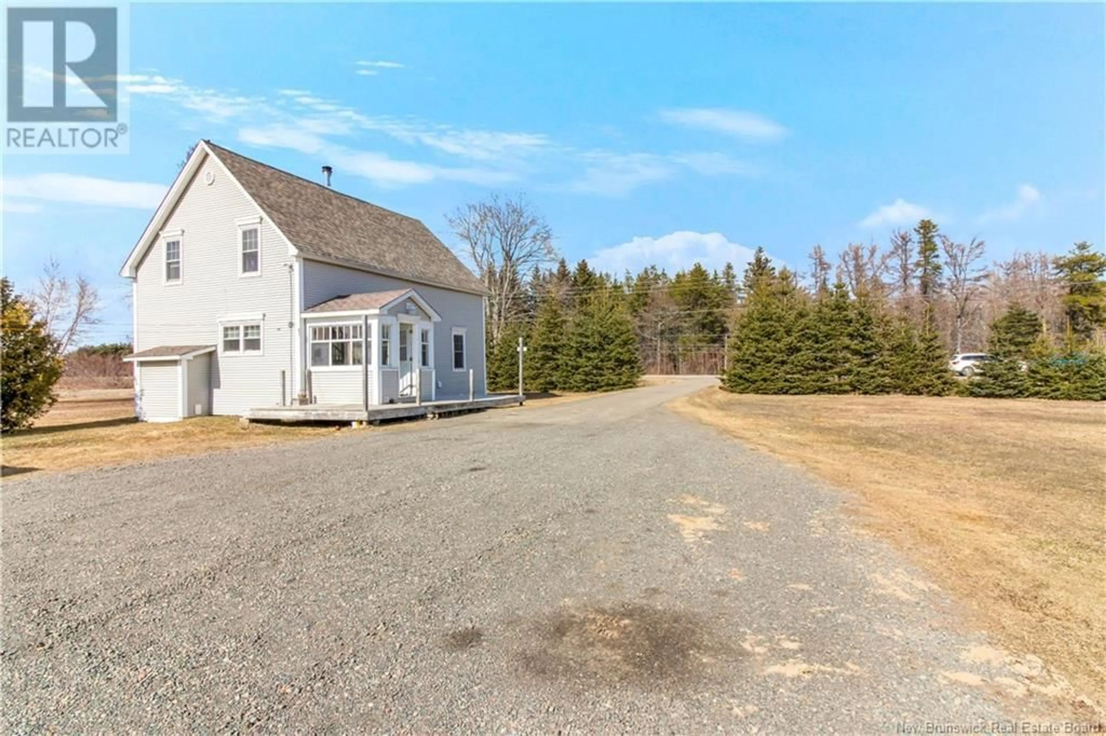 Frontside or backside of a home, the fenced backyard for 9646 Route 134, Aldouane New Brunswick E4W5K4