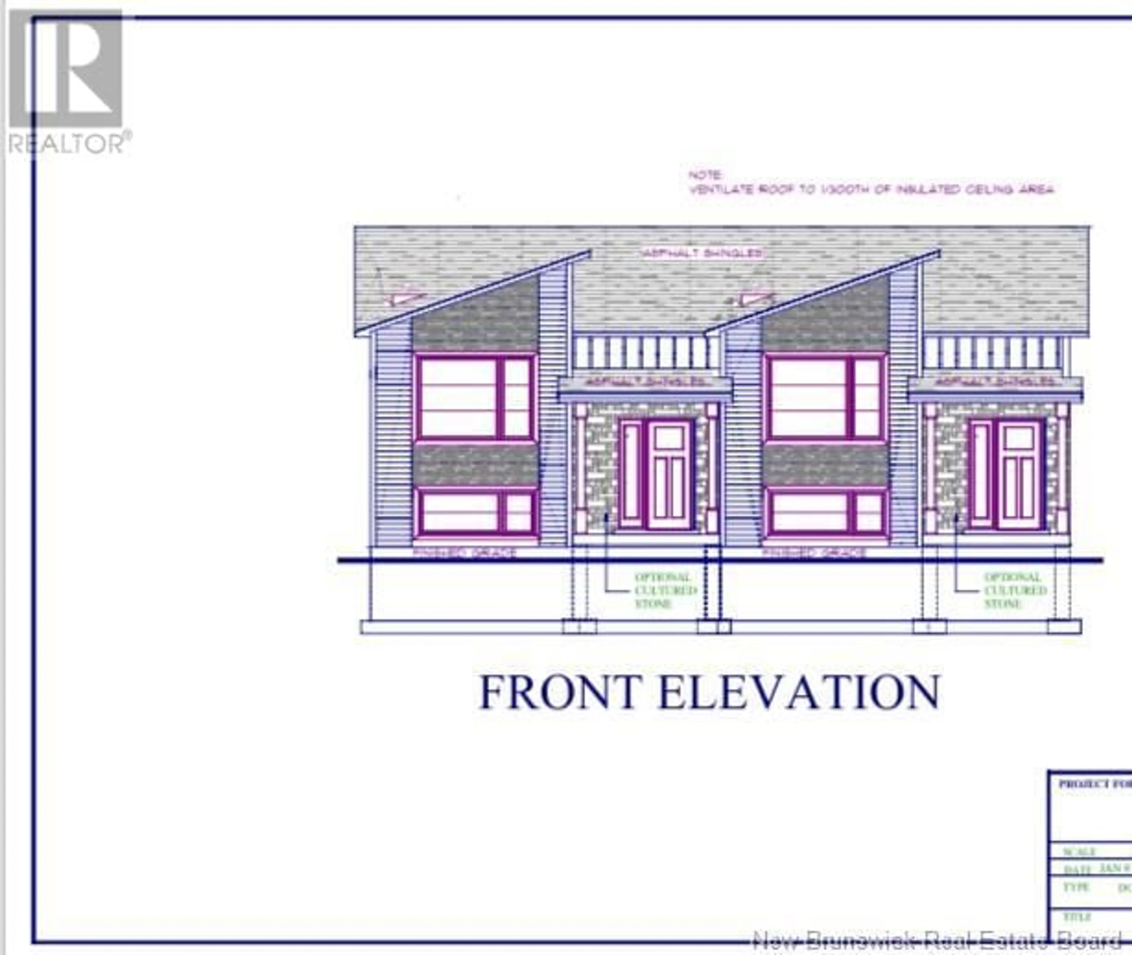 Frontside or backside of a home, the front or back of building for 227 Cadieux, Moncton New Brunswick E4P0A1