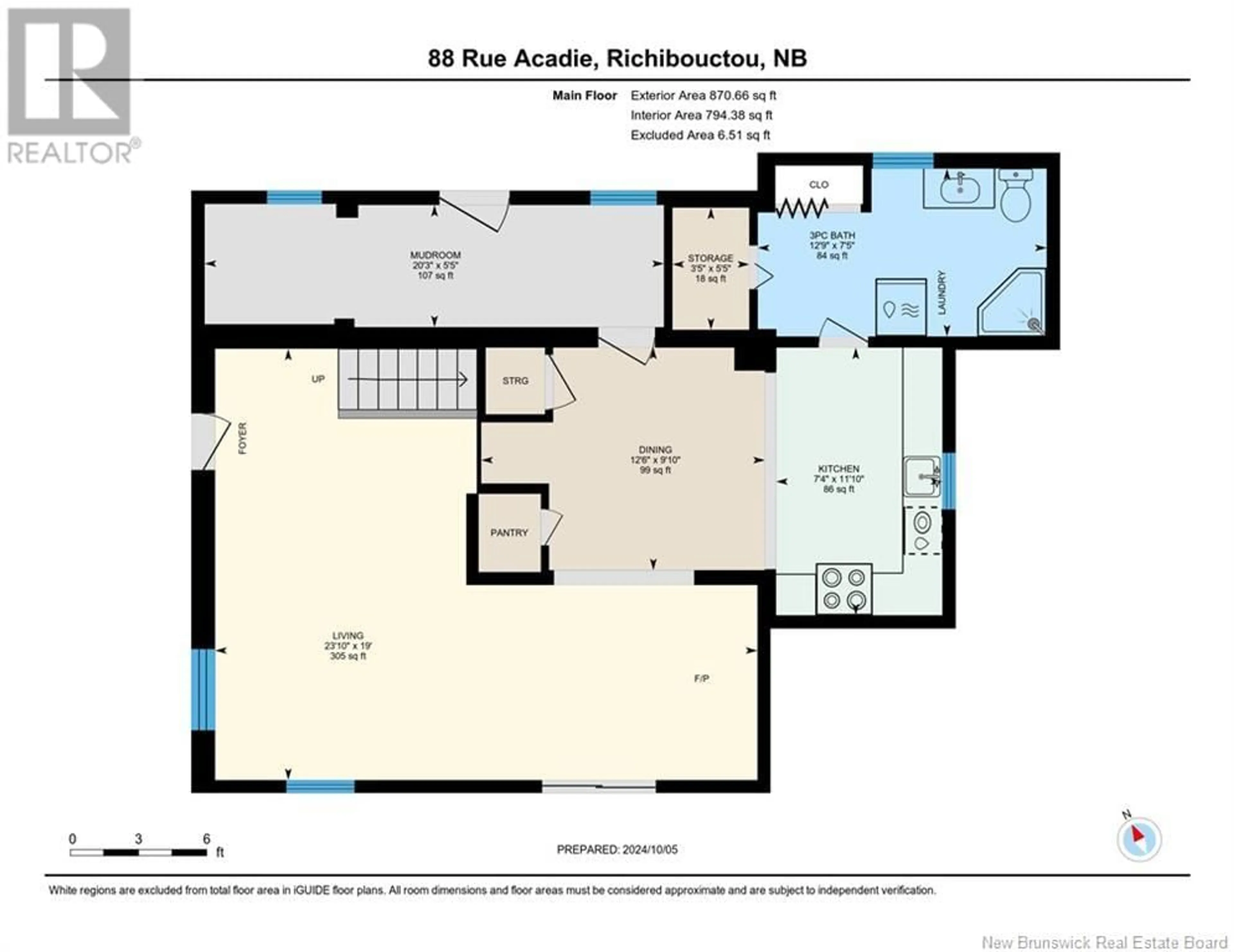 Floor plan for 88 Acadie Street, Richibucto New Brunswick E4W3V3