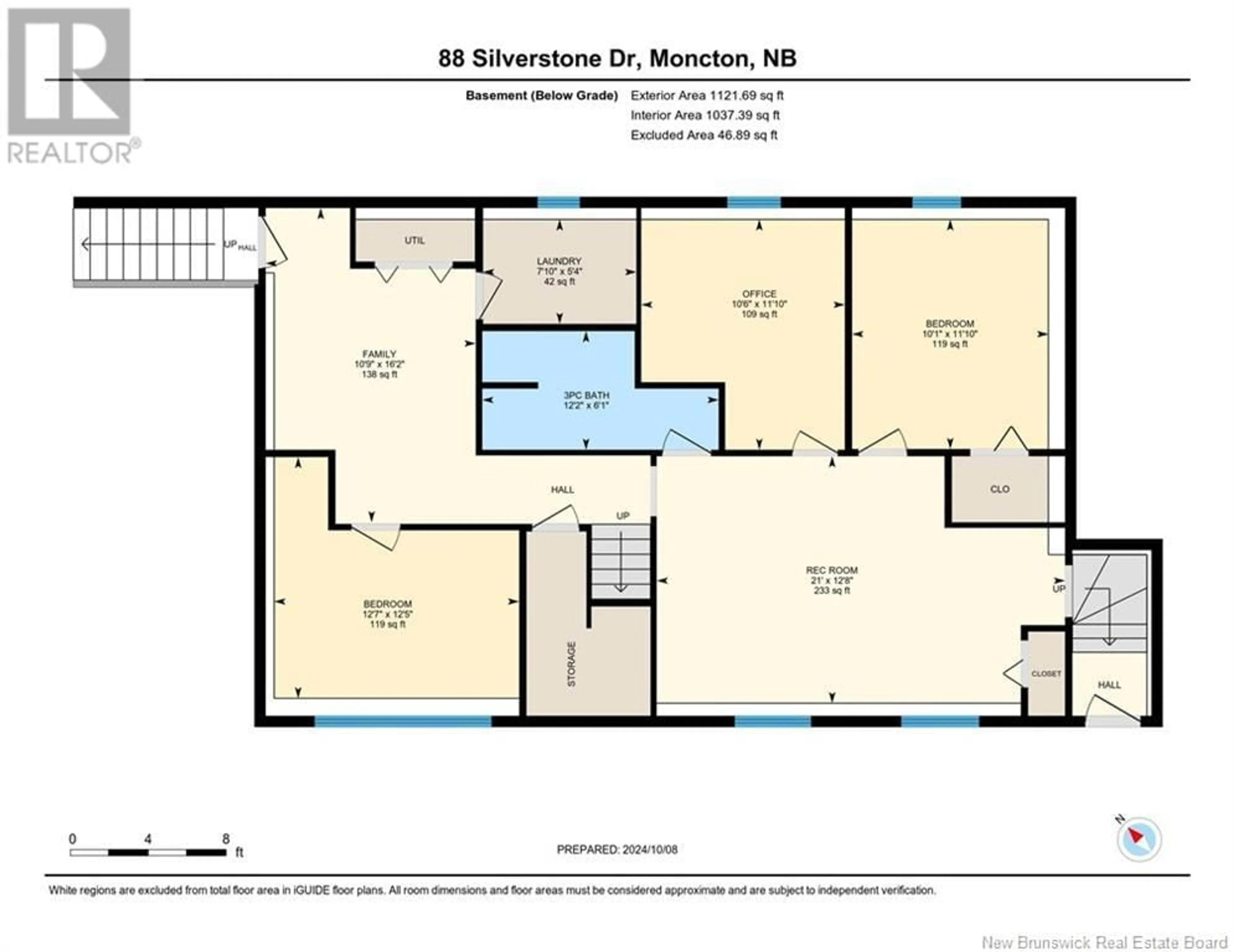 Floor plan for 88 Silverstone Drive, Moncton New Brunswick E1G2E8