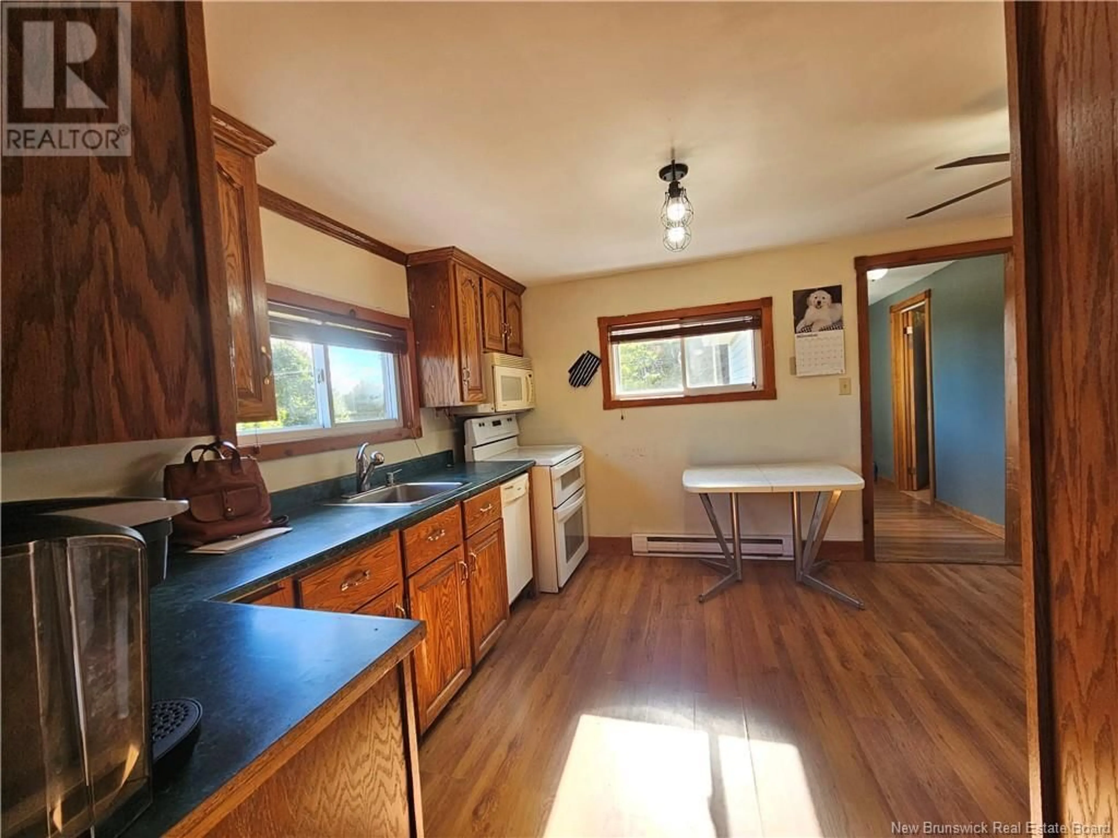 Standard kitchen, wood floors, cottage for 12 Hartford Road, Leonardville New Brunswick E5V1K9