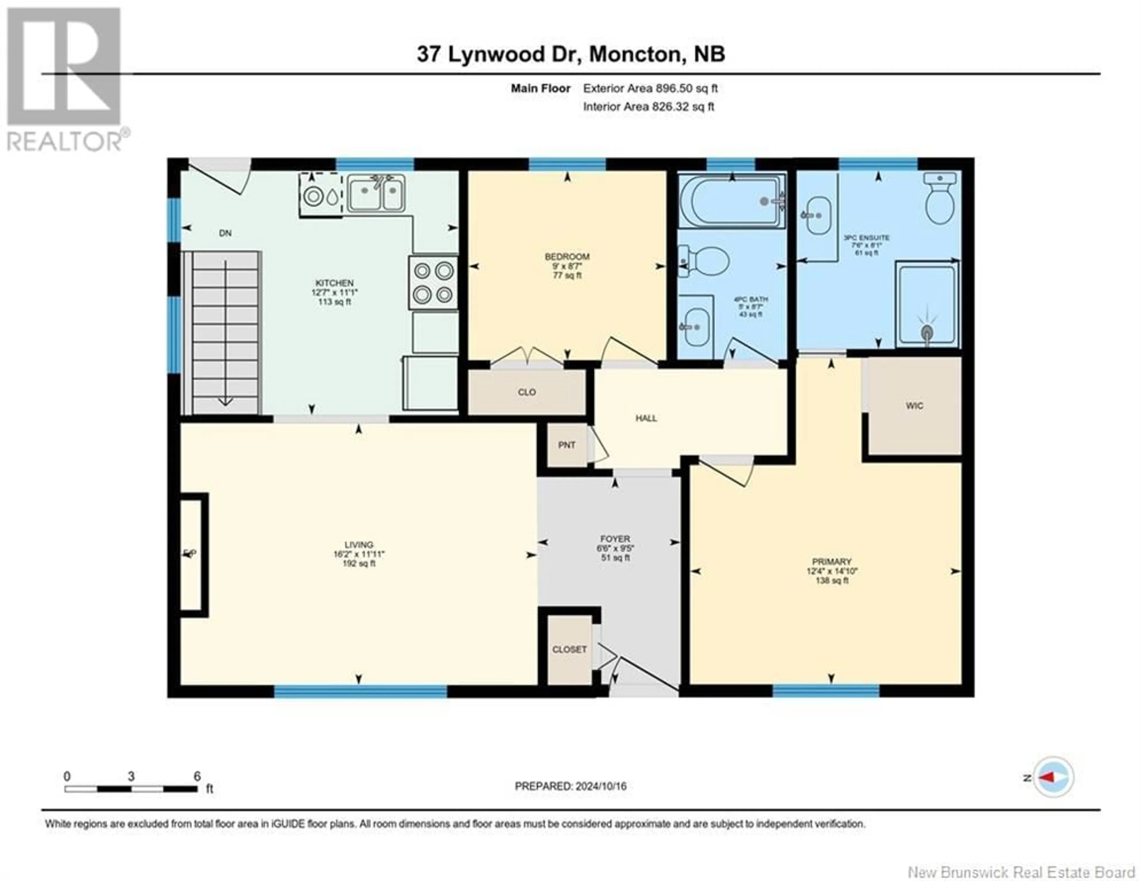 Floor plan for 37 Lynwood Drive, Moncton New Brunswick E1A3Z6