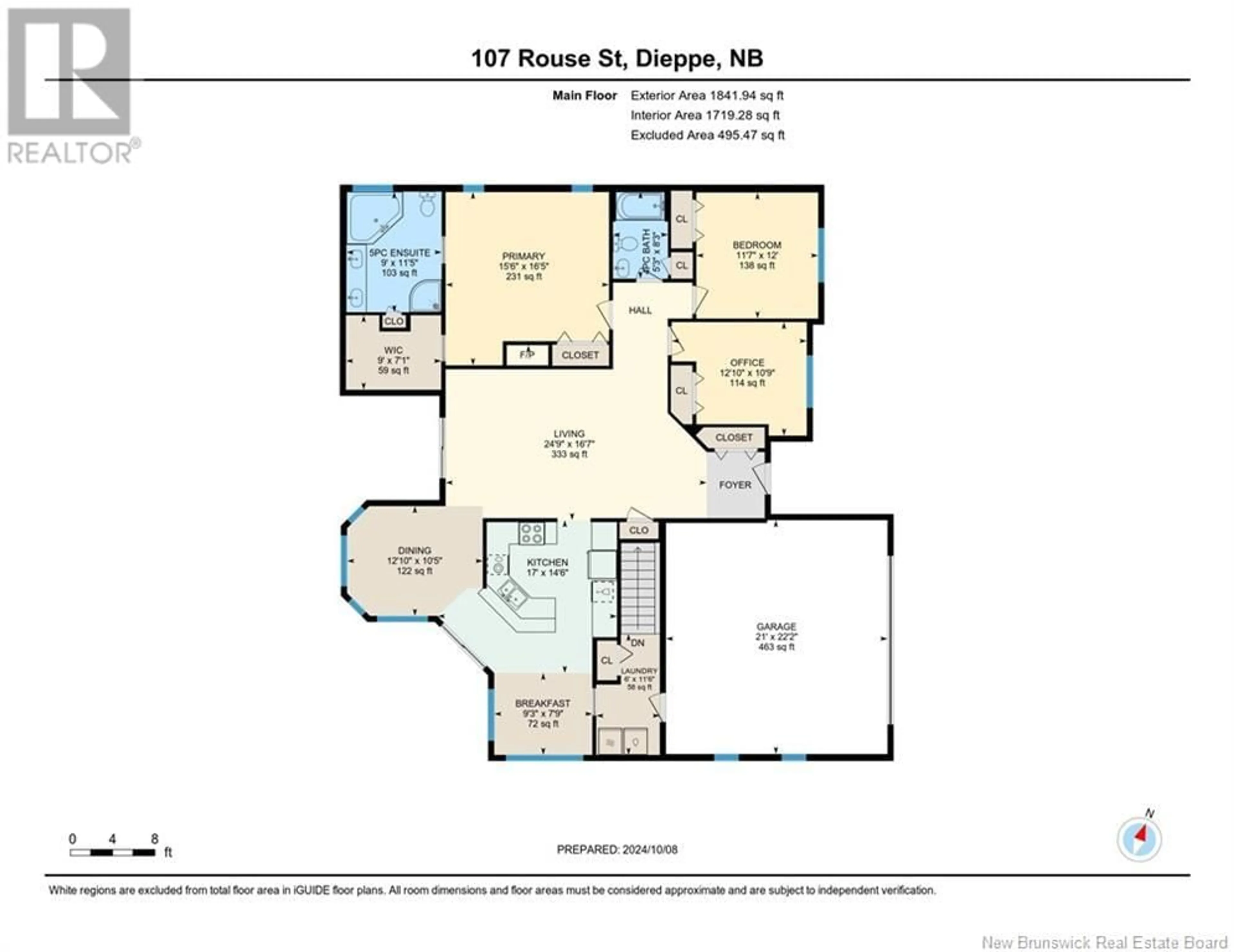 Floor plan for 107 Rouse Street, Dieppe New Brunswick E1A0W2