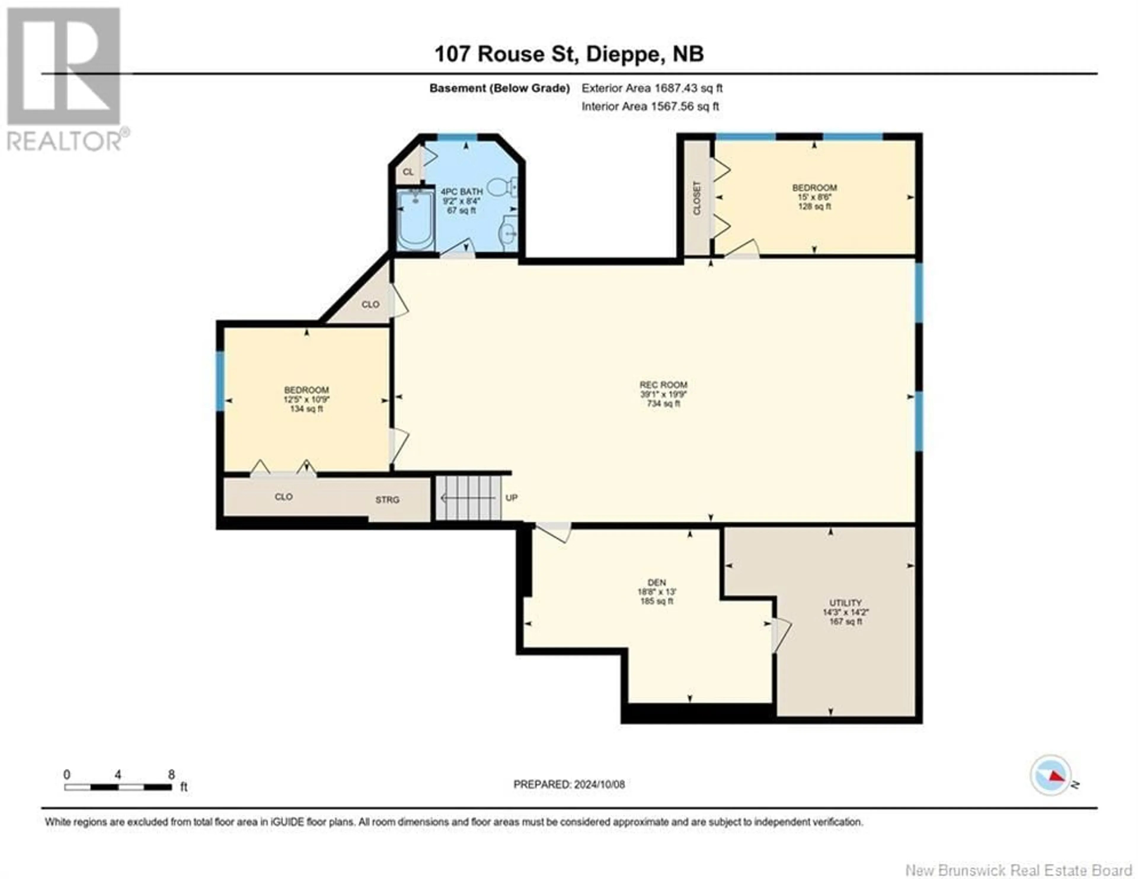 Floor plan for 107 Rouse Street, Dieppe New Brunswick E1A0W2