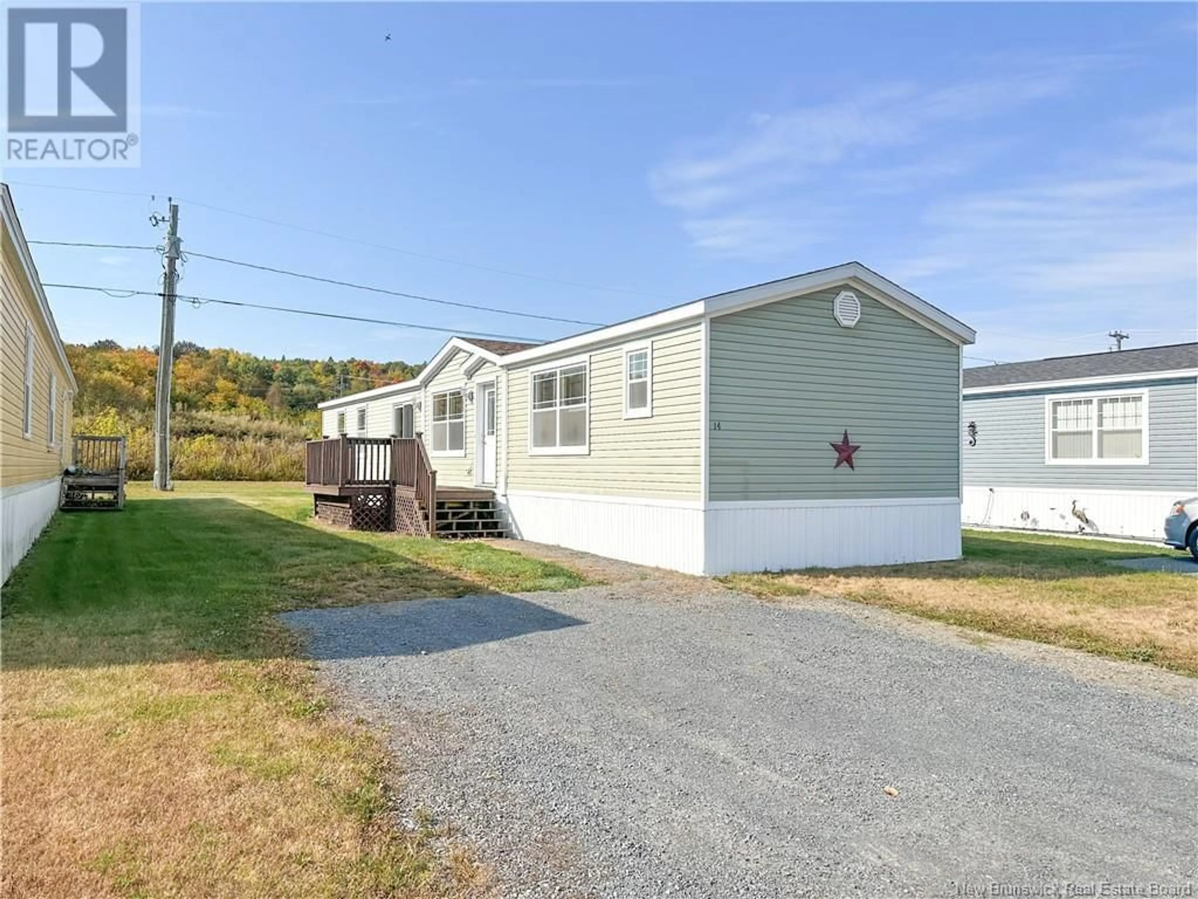 A pic from exterior of the house or condo, cottage for 14 Ivory Court, Woodstock New Brunswick E7M0G5