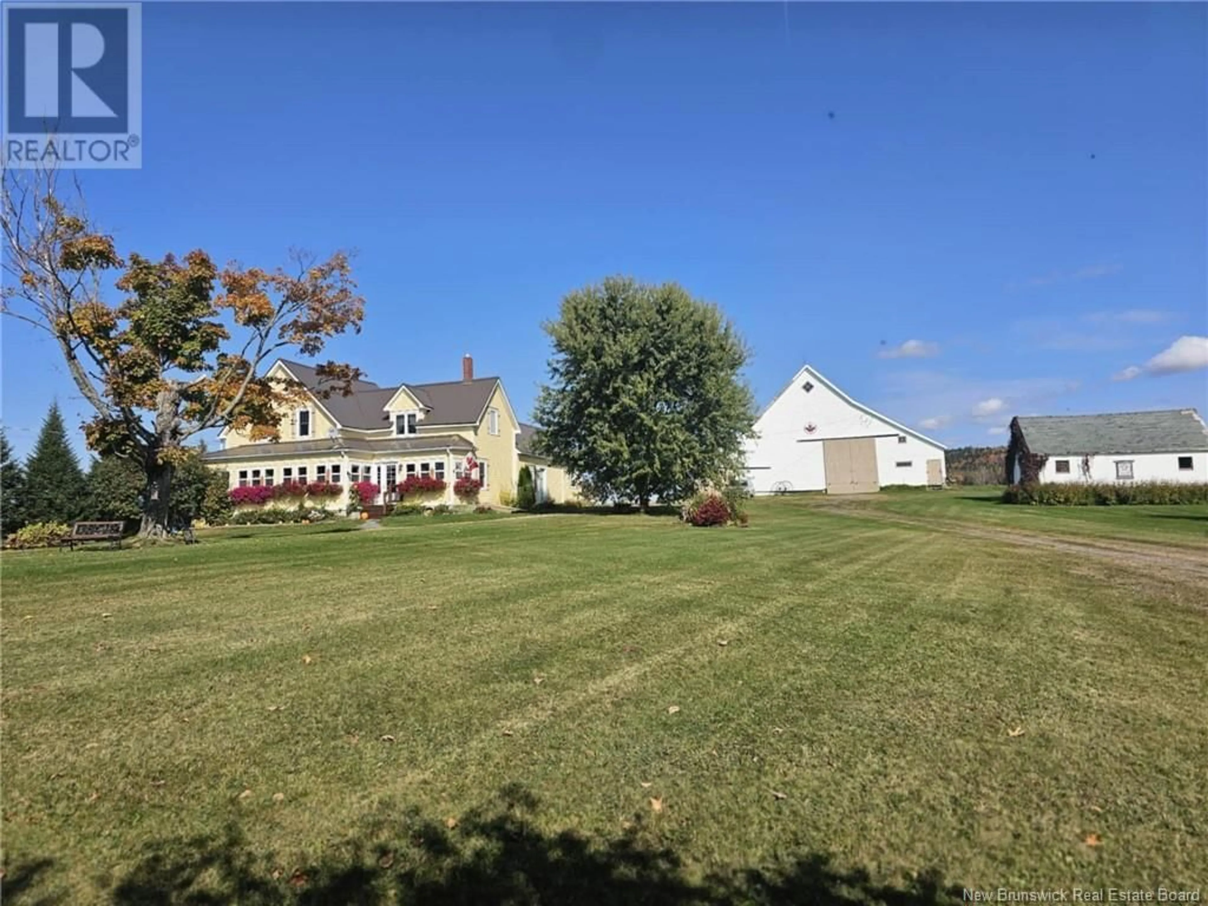 A pic from outside/outdoor area/front of a property/back of a property/a pic from drone, unknown for 1205 ROUTE 380, New Denmark New Brunswick E7G3A2