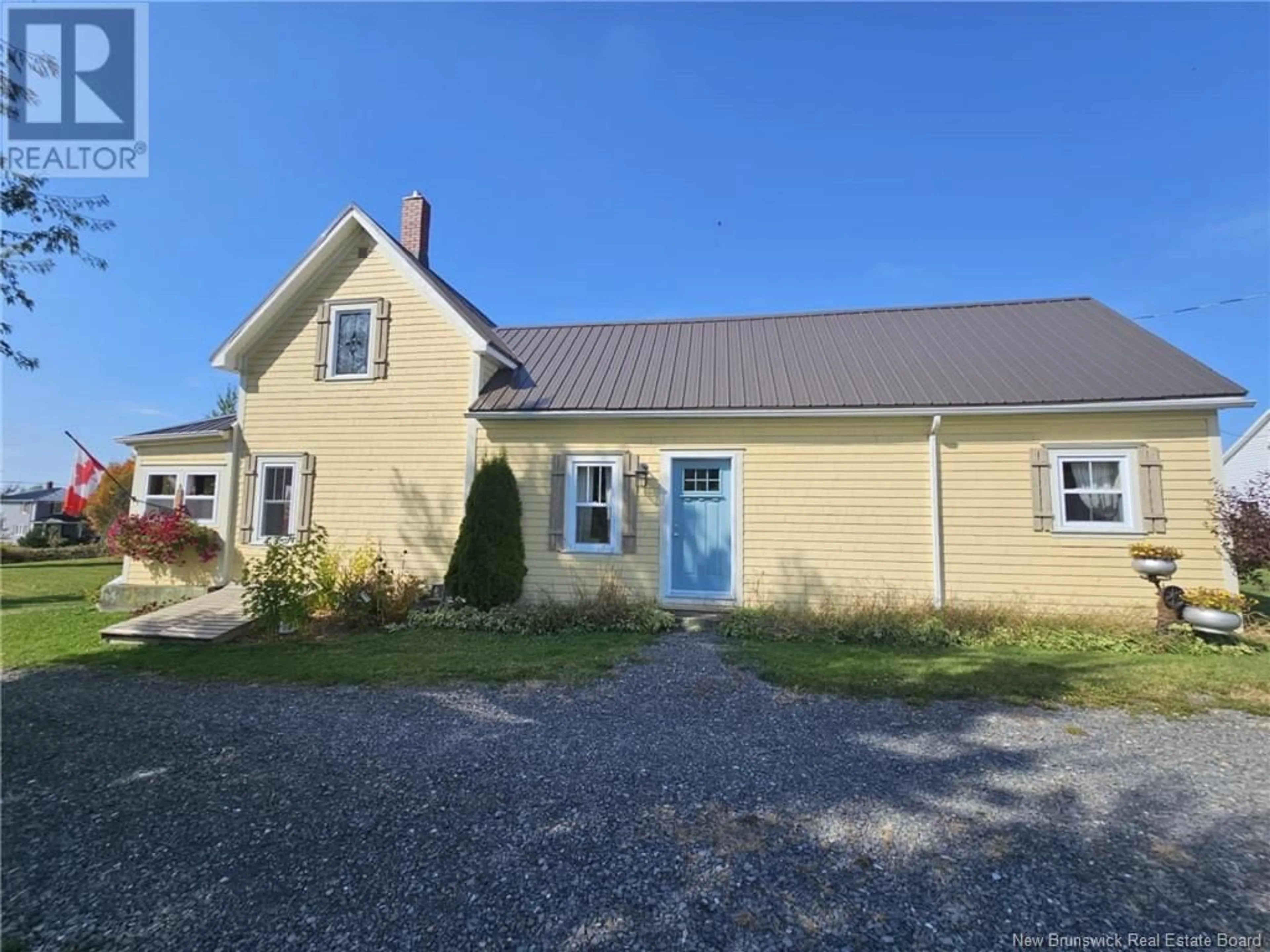 A pic from outside/outdoor area/front of a property/back of a property/a pic from drone, street for 1205 ROUTE 380, New Denmark New Brunswick E7G3A2