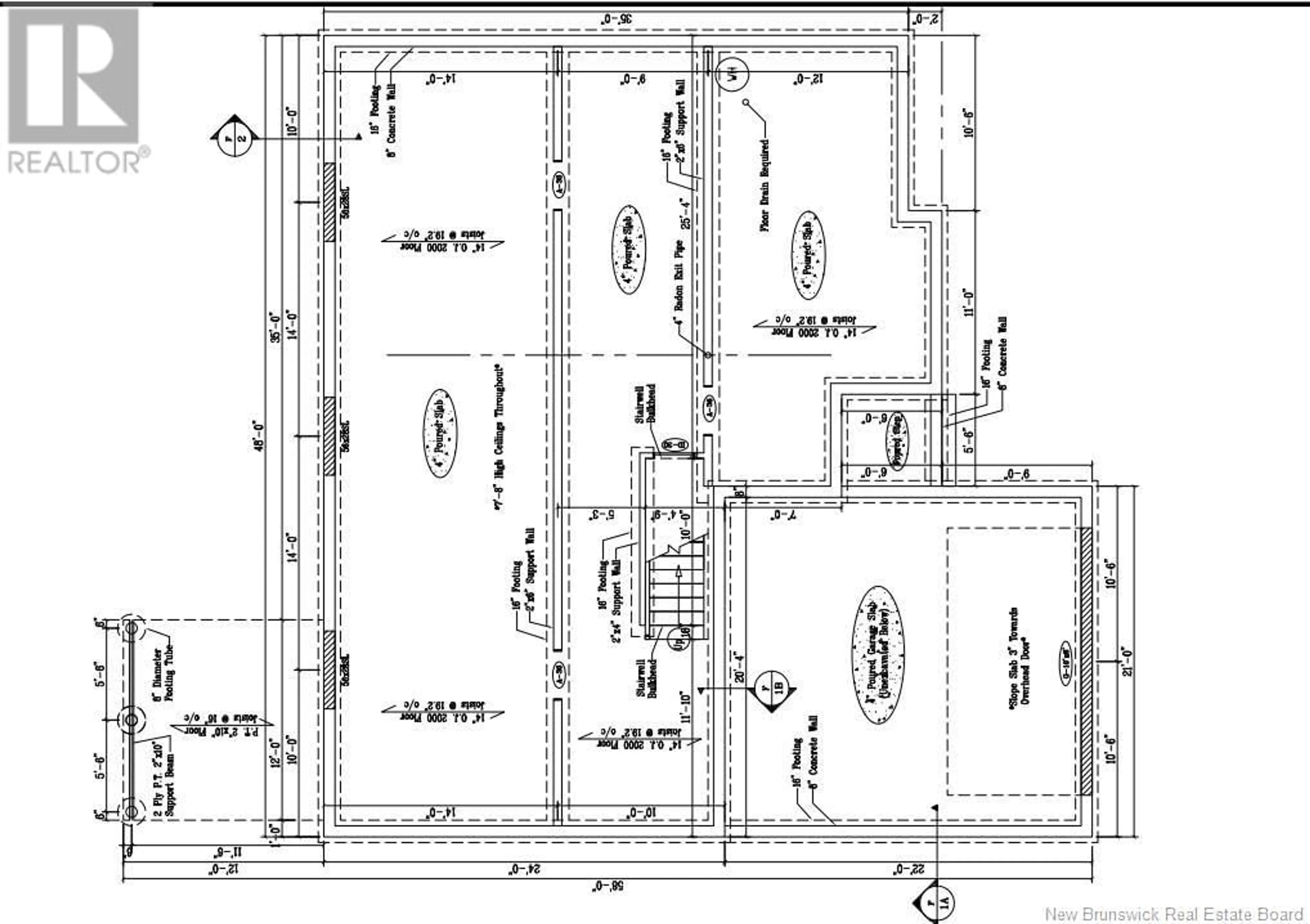 Floor plan for House and Lot 2017-14 A & J Crescent, Killarney Road New Brunswick E3G9E2