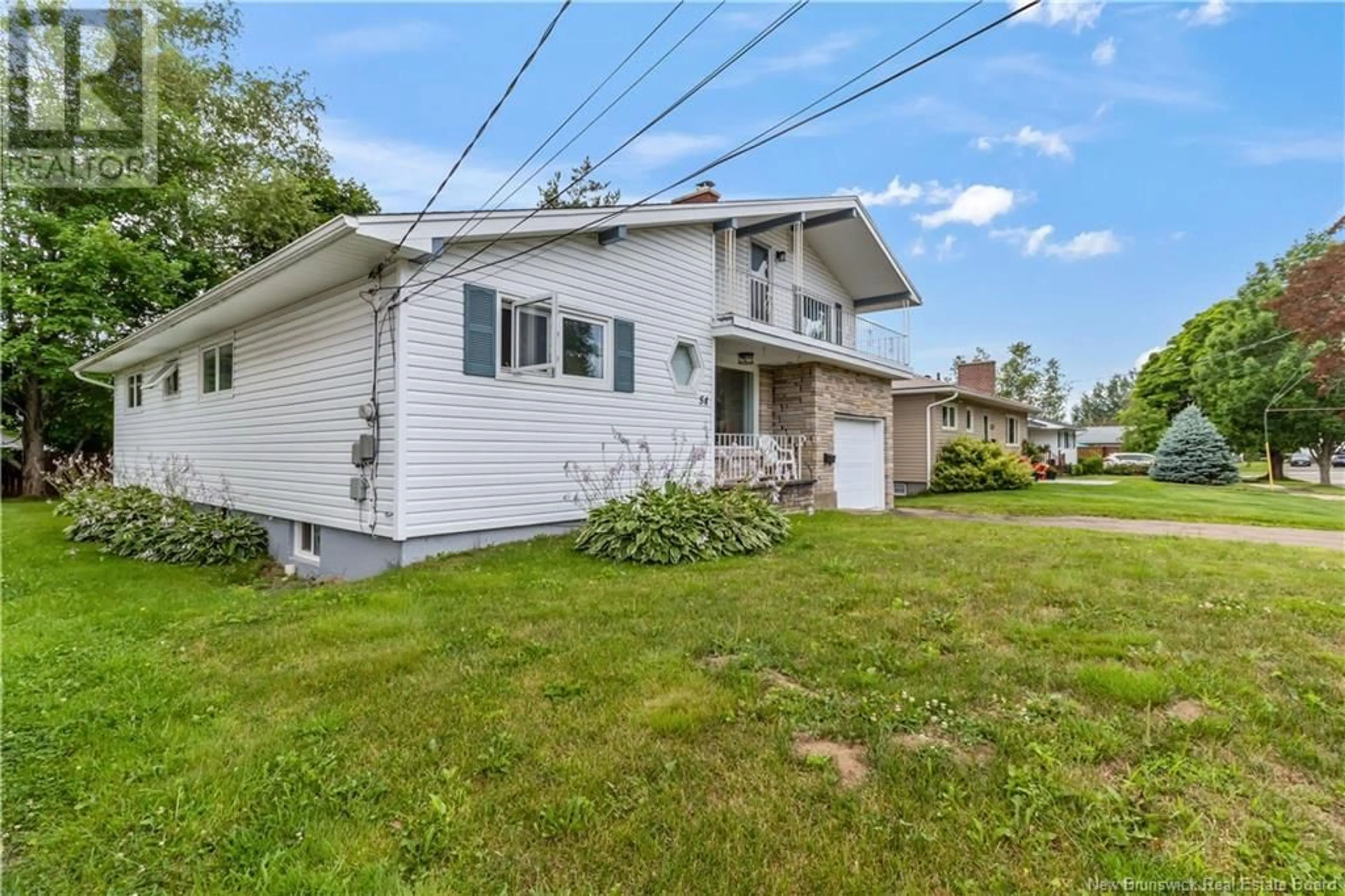 Frontside or backside of a home, cottage for 54 Vine, Moncton New Brunswick E1E1J9