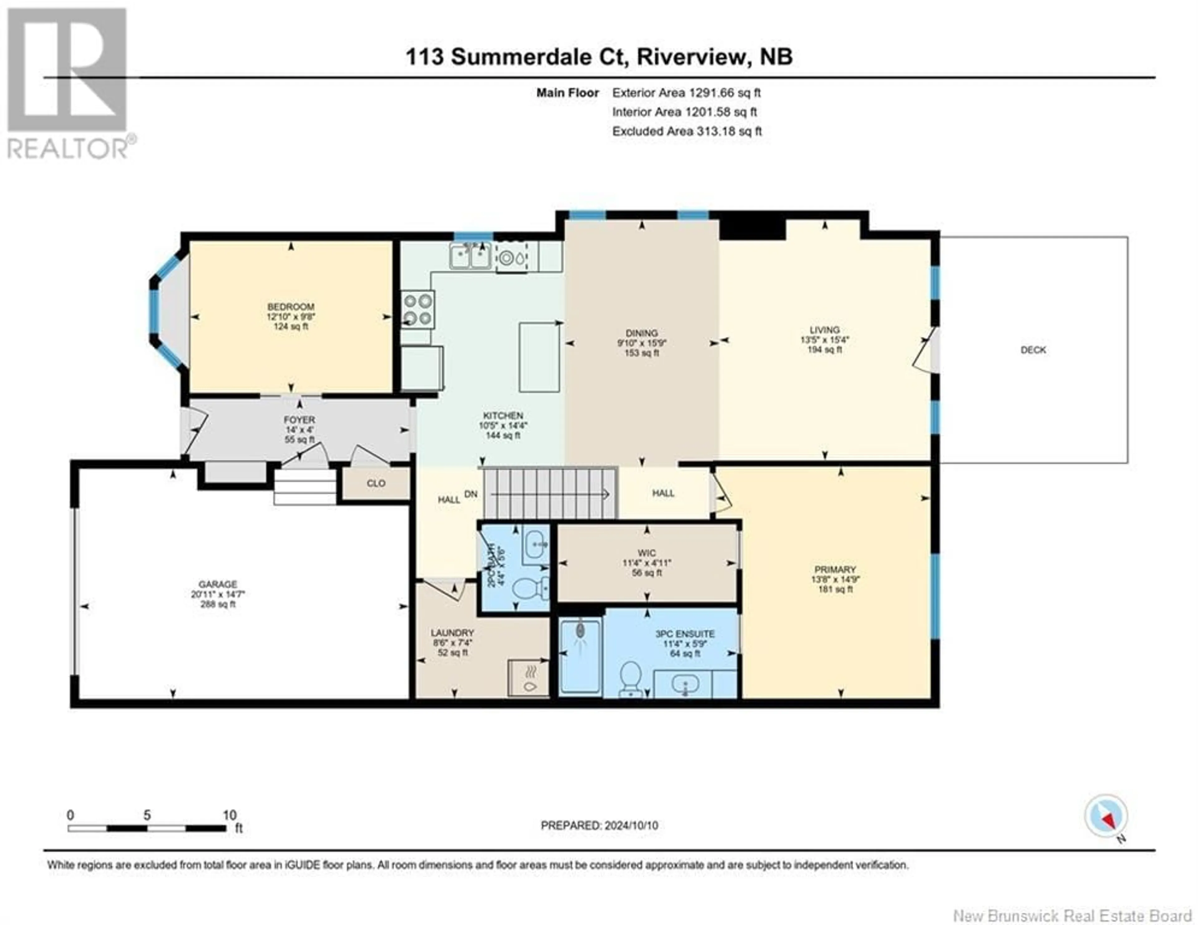 Floor plan for 113 Summerdale Court, Riverview New Brunswick E1B0V1