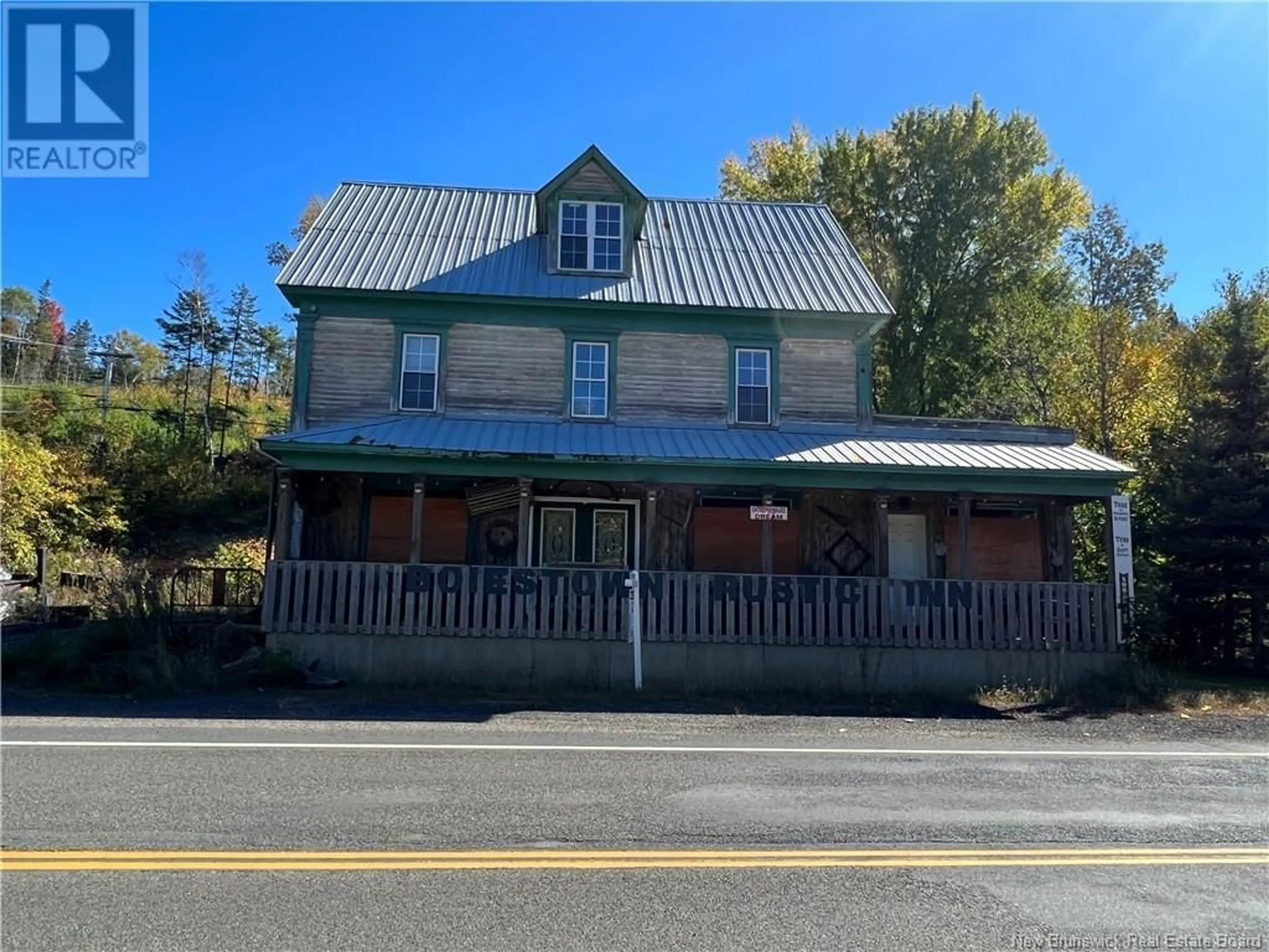 Frontside or backside of a home, the front or back of building for 6180 Route 8, Boiestown New Brunswick E6A1M3