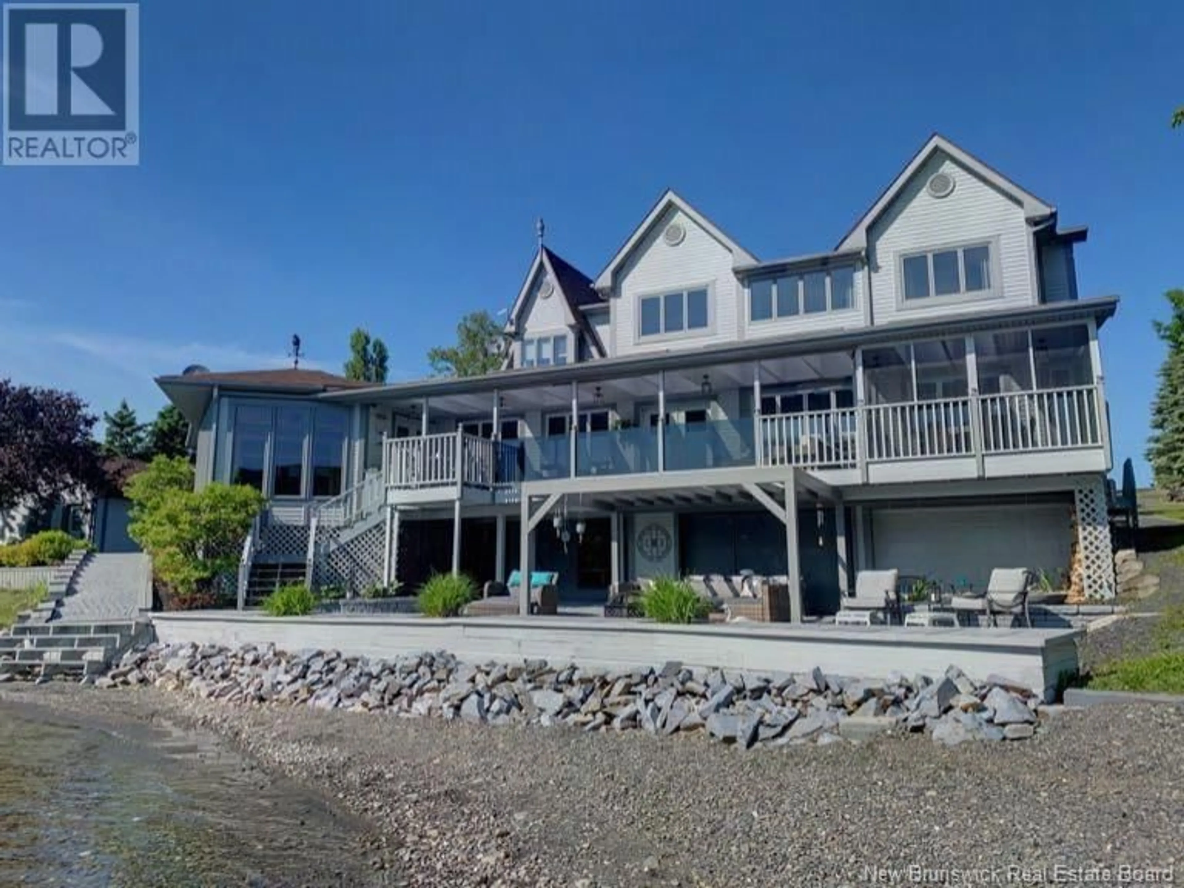 A pic from outside/outdoor area/front of a property/back of a property/a pic from drone, water/lake/river/ocean view for 1098 DE L'ÉGLISE ROAD, Lac Baker New Brunswick E7A1L7