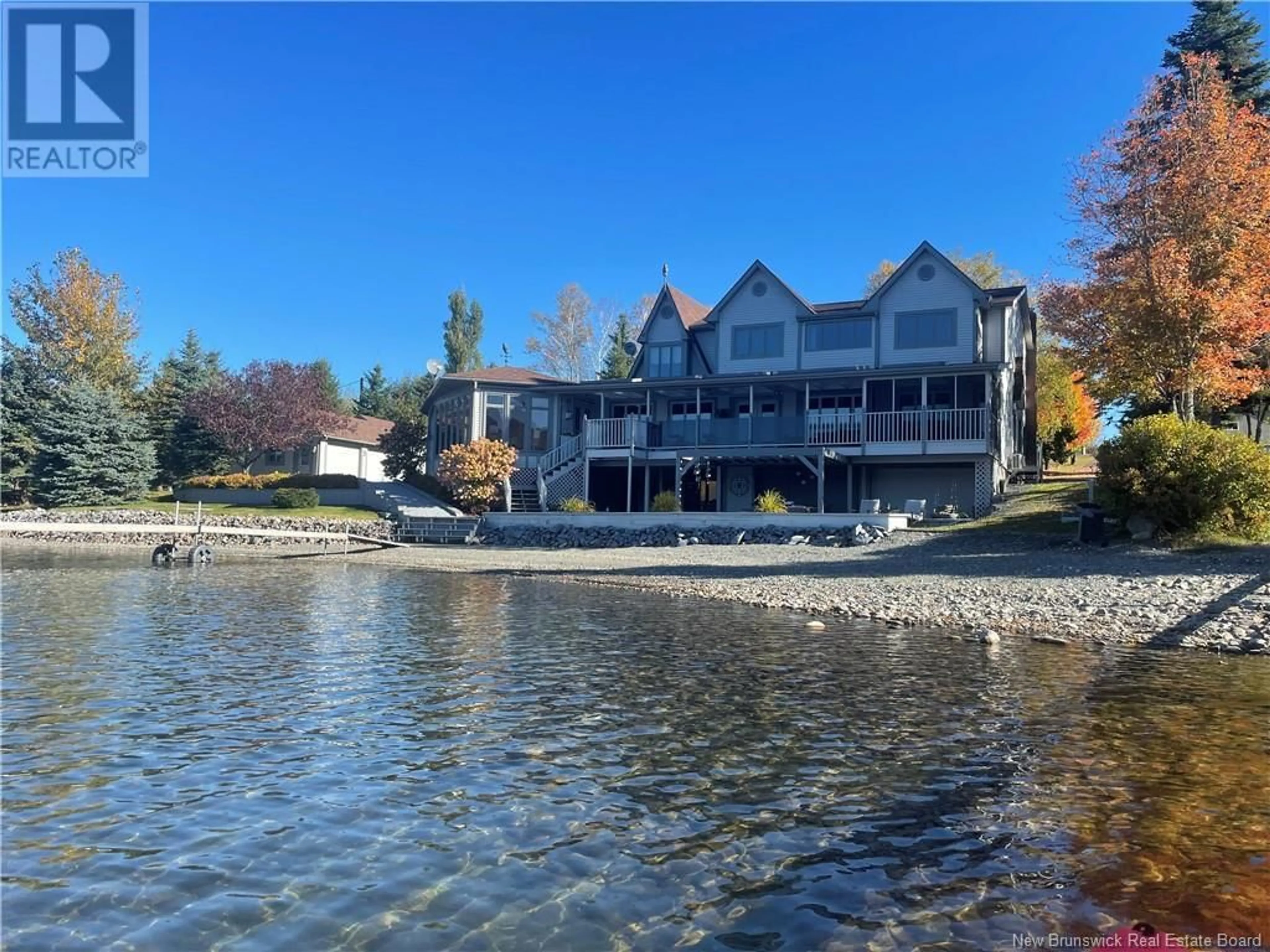 A pic from outside/outdoor area/front of a property/back of a property/a pic from drone, water/lake/river/ocean view for 1098 DE L'ÉGLISE ROAD, Lac Baker New Brunswick E7A1L7