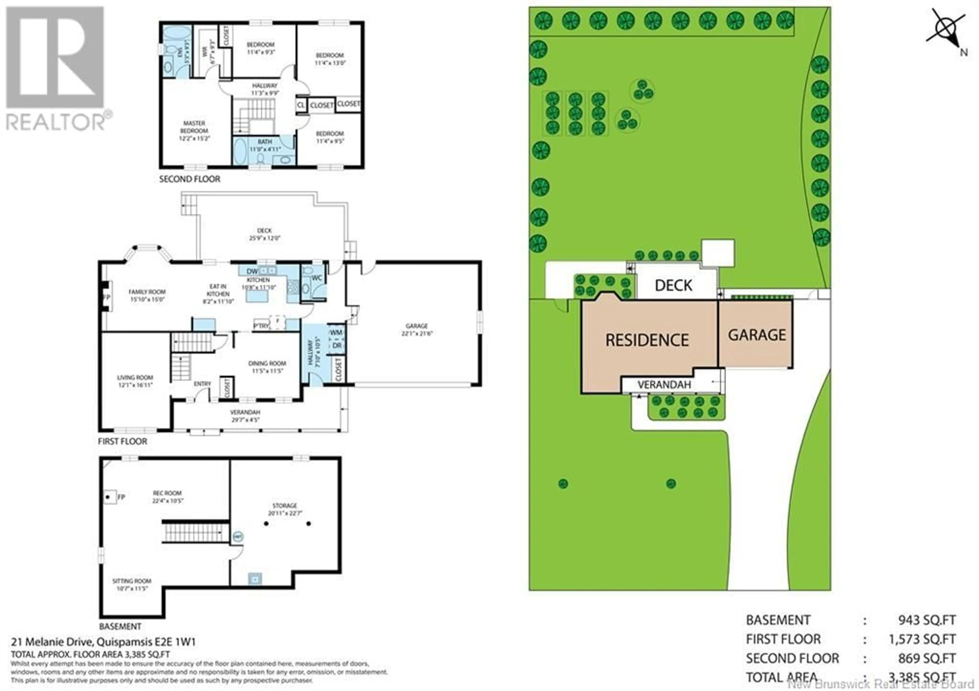 Floor plan for 21 MELANIE Drive, Quispamsis New Brunswick E2E1W1