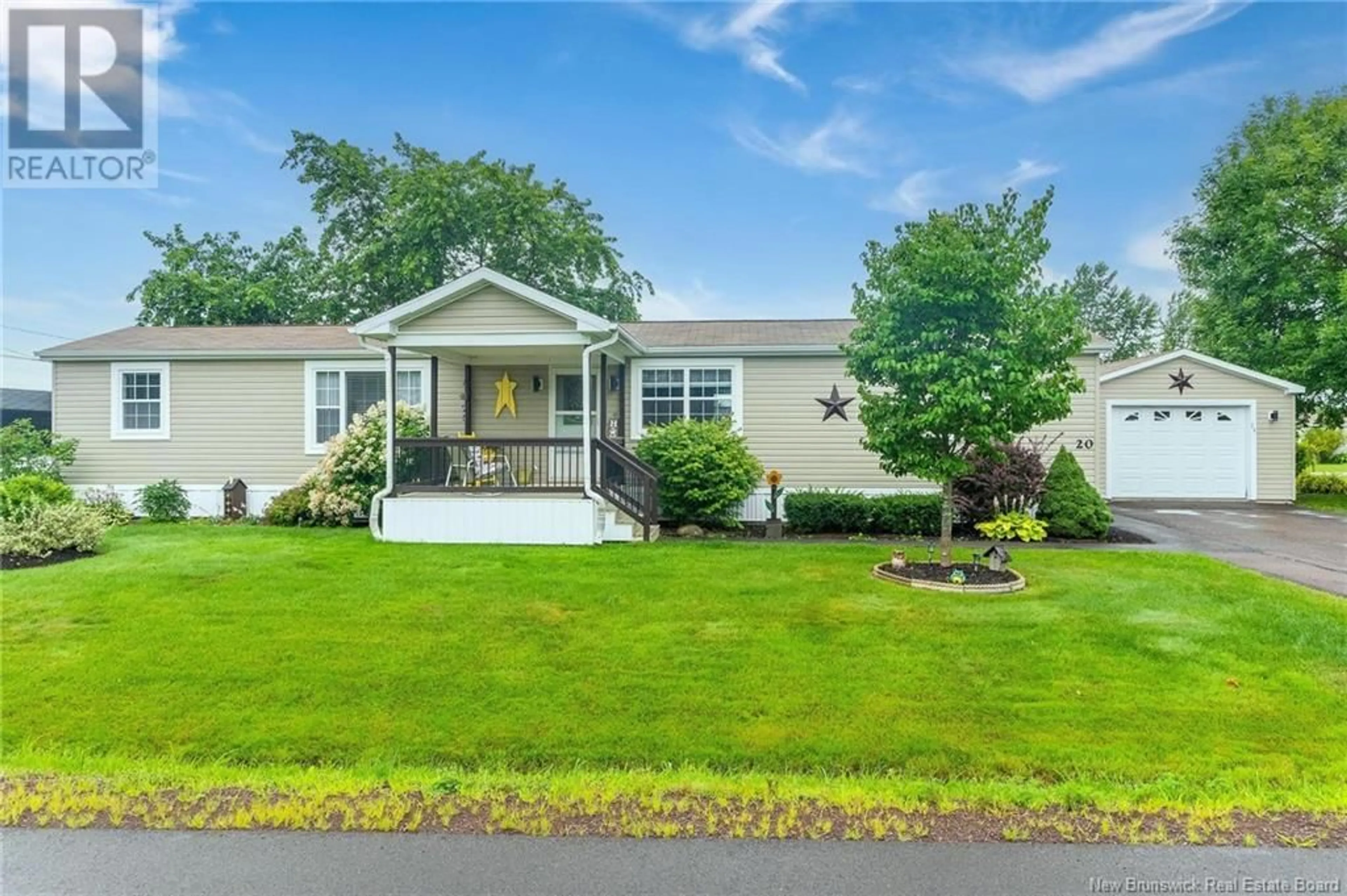 Home with vinyl exterior material for 20 Scotch Pine Street, Moncton New Brunswick E1H3N7