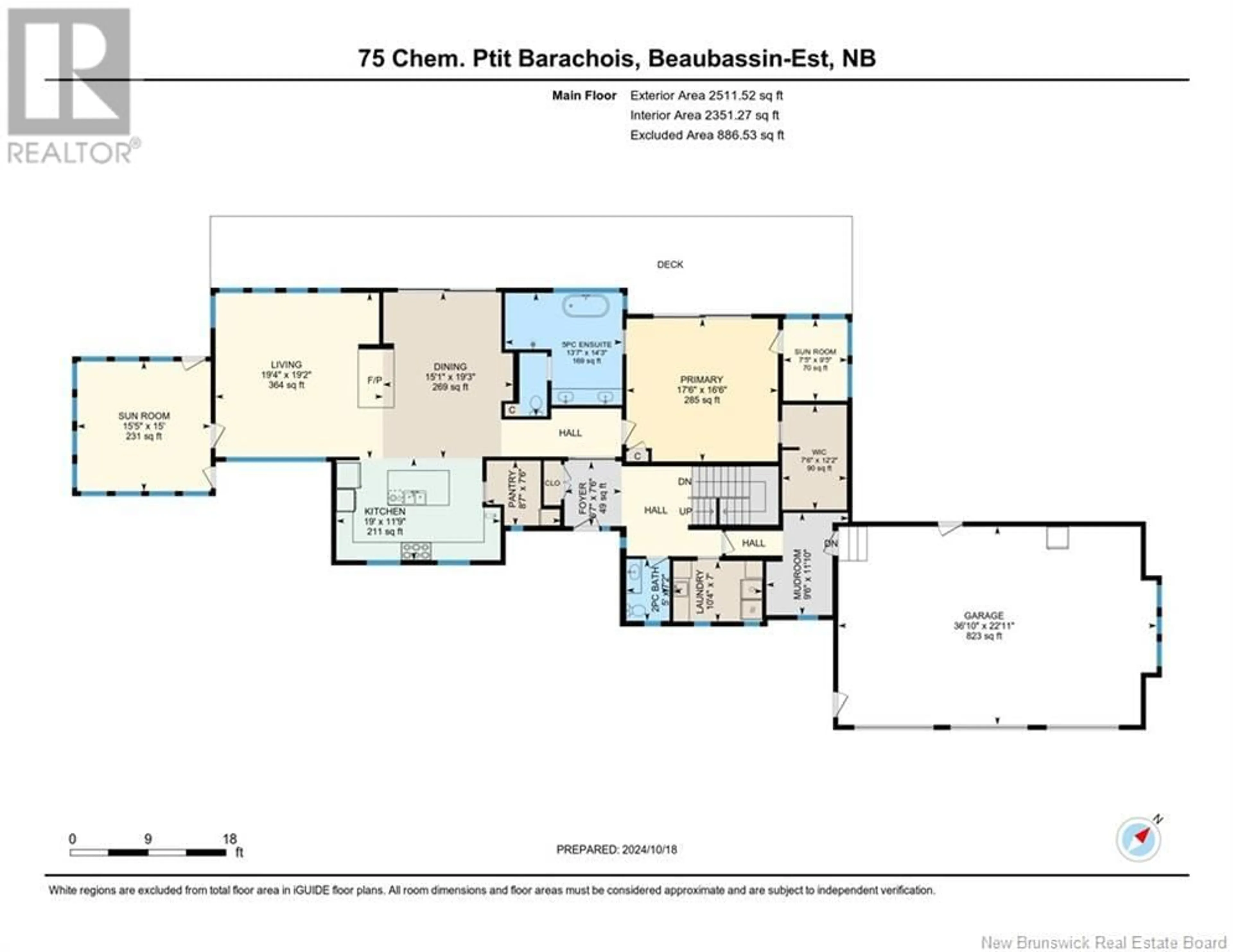 Floor plan for 75 P'tit Barachois Road, Grand-Barachois New Brunswick E4P7Y2