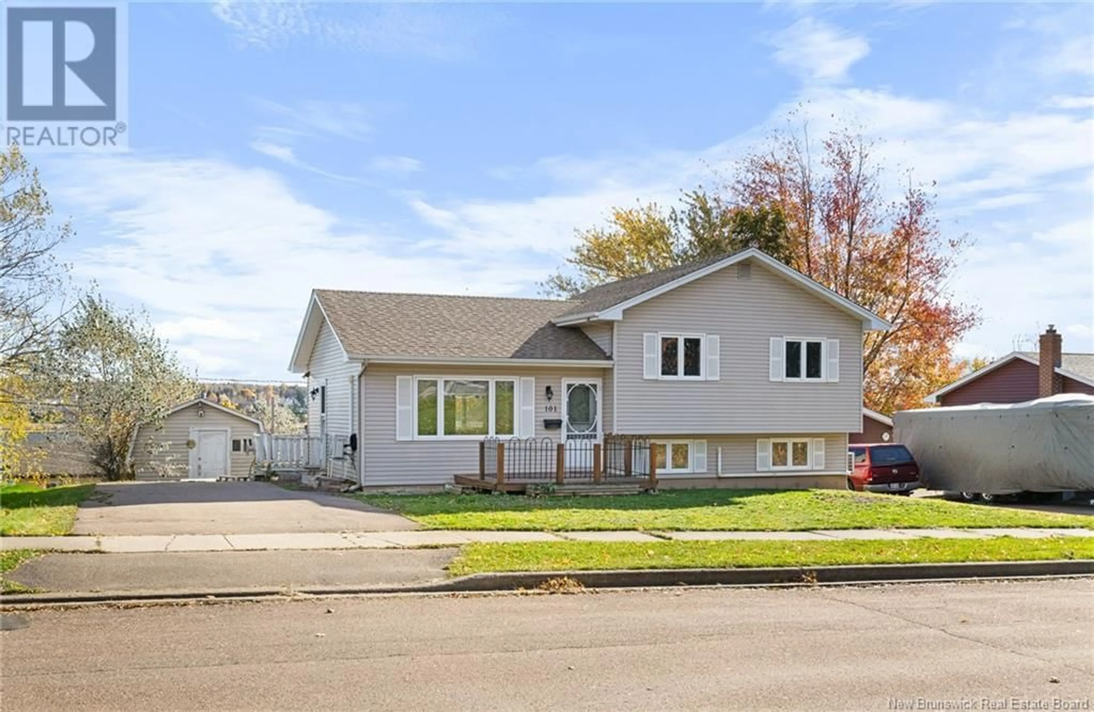 A pic from exterior of the house or condo, the street view for 101 Olympic Crescent, Moncton New Brunswick E1E4B8