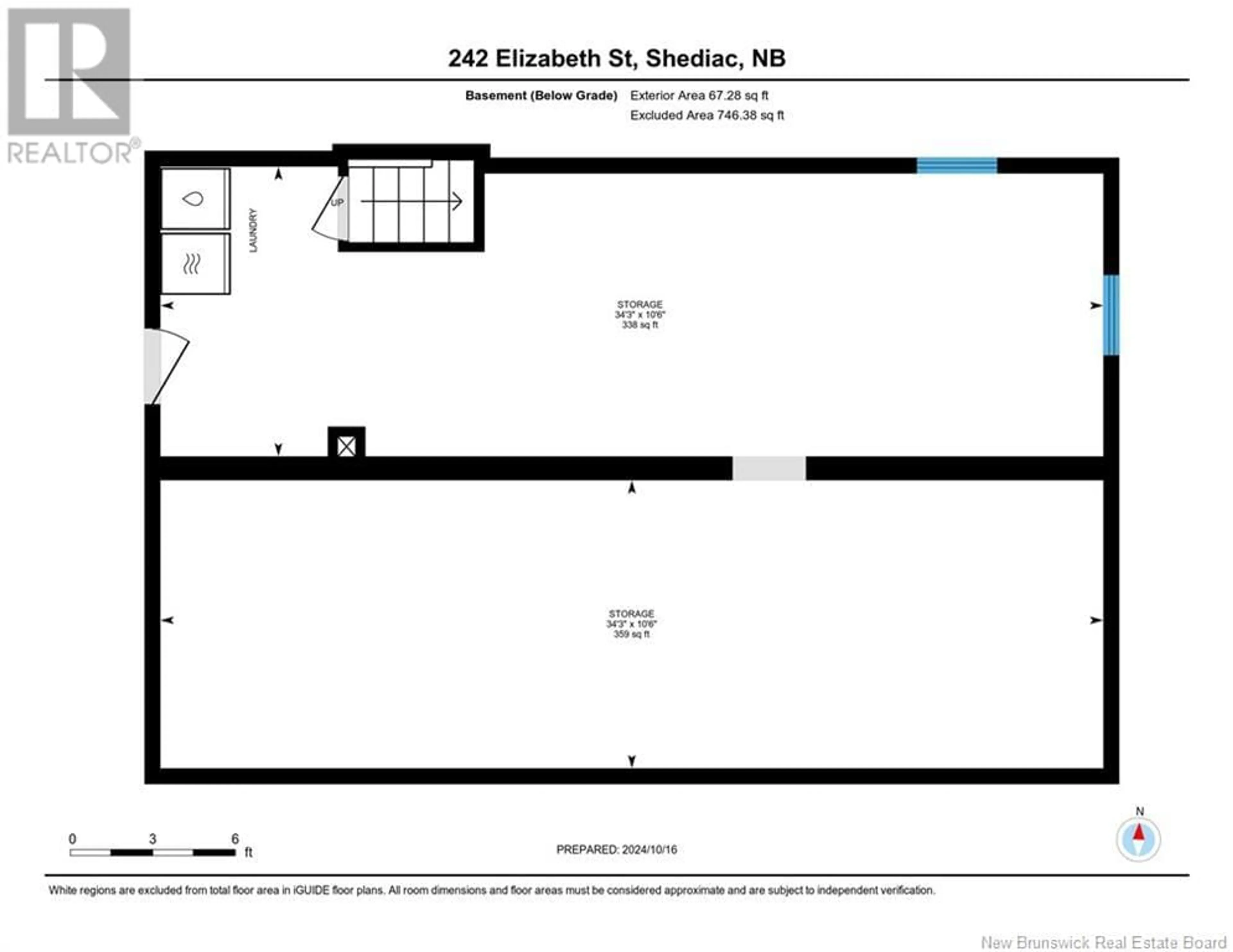 Floor plan for 242 Elizabeth, Shediac New Brunswick E4P1R5