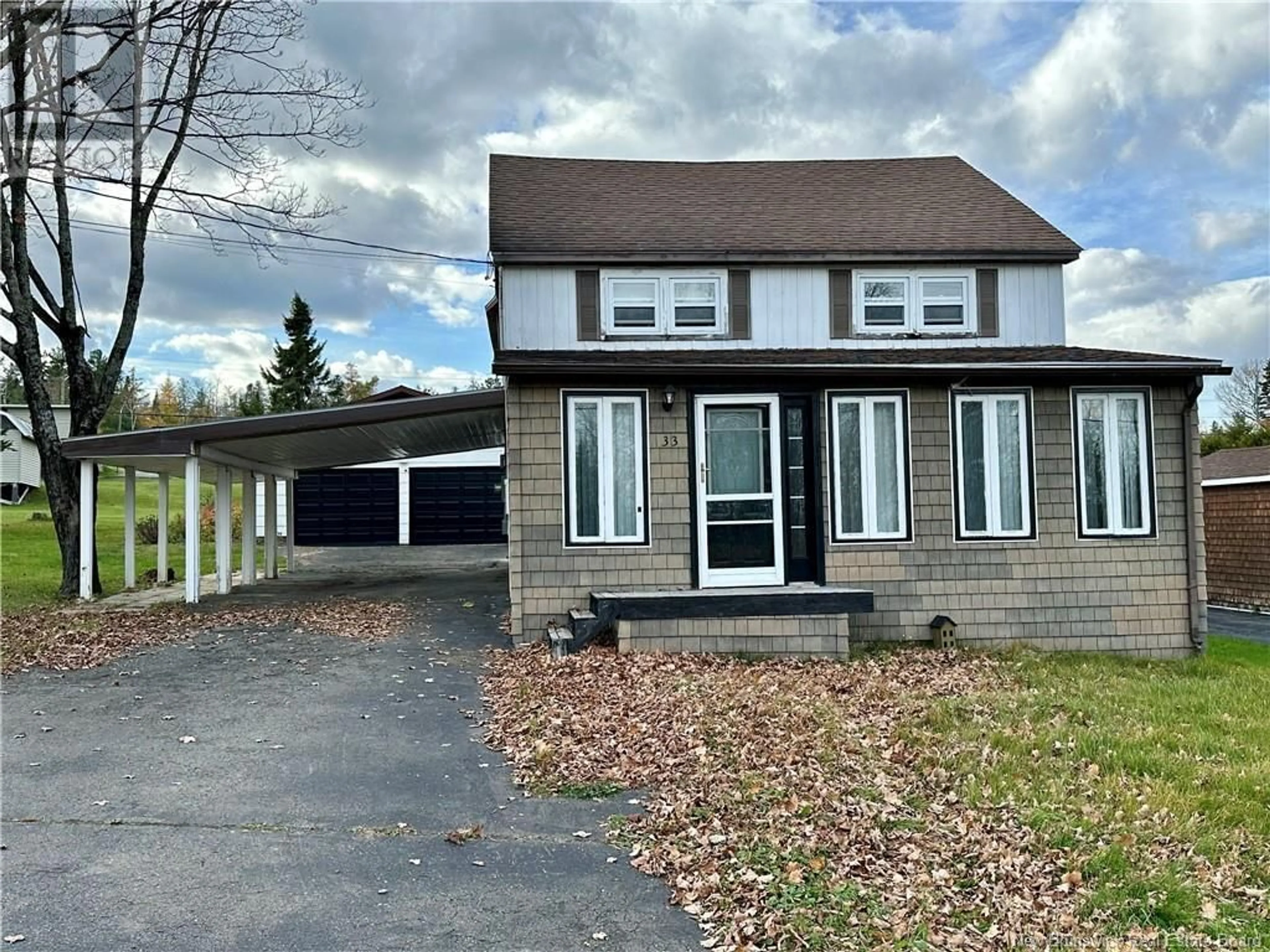 Frontside or backside of a home, cottage for 33 Roulston Avenue, Plaster Rock New Brunswick E7G2R3