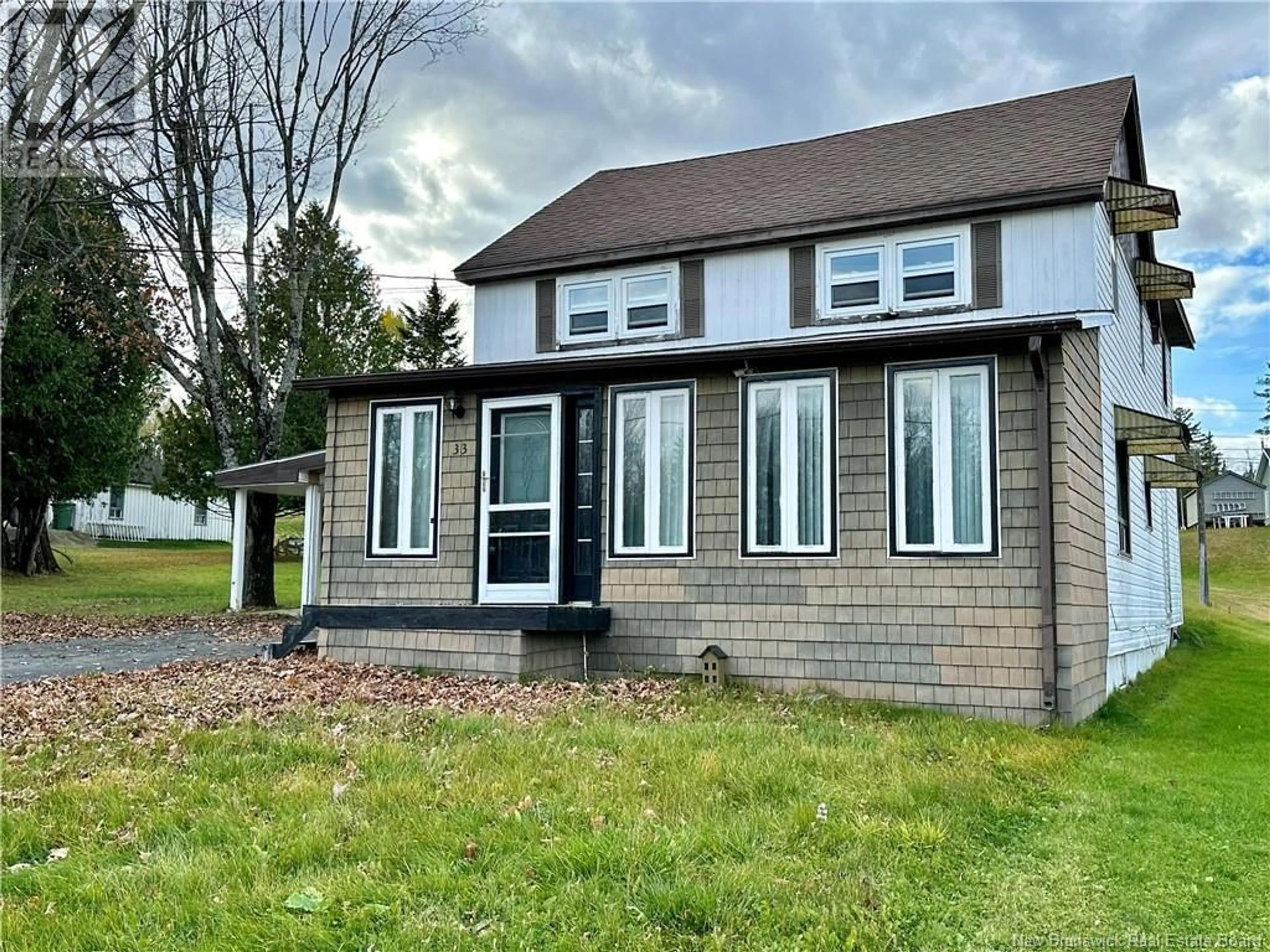 Frontside or backside of a home, cottage for 33 Roulston Avenue, Plaster Rock New Brunswick E7G2R3