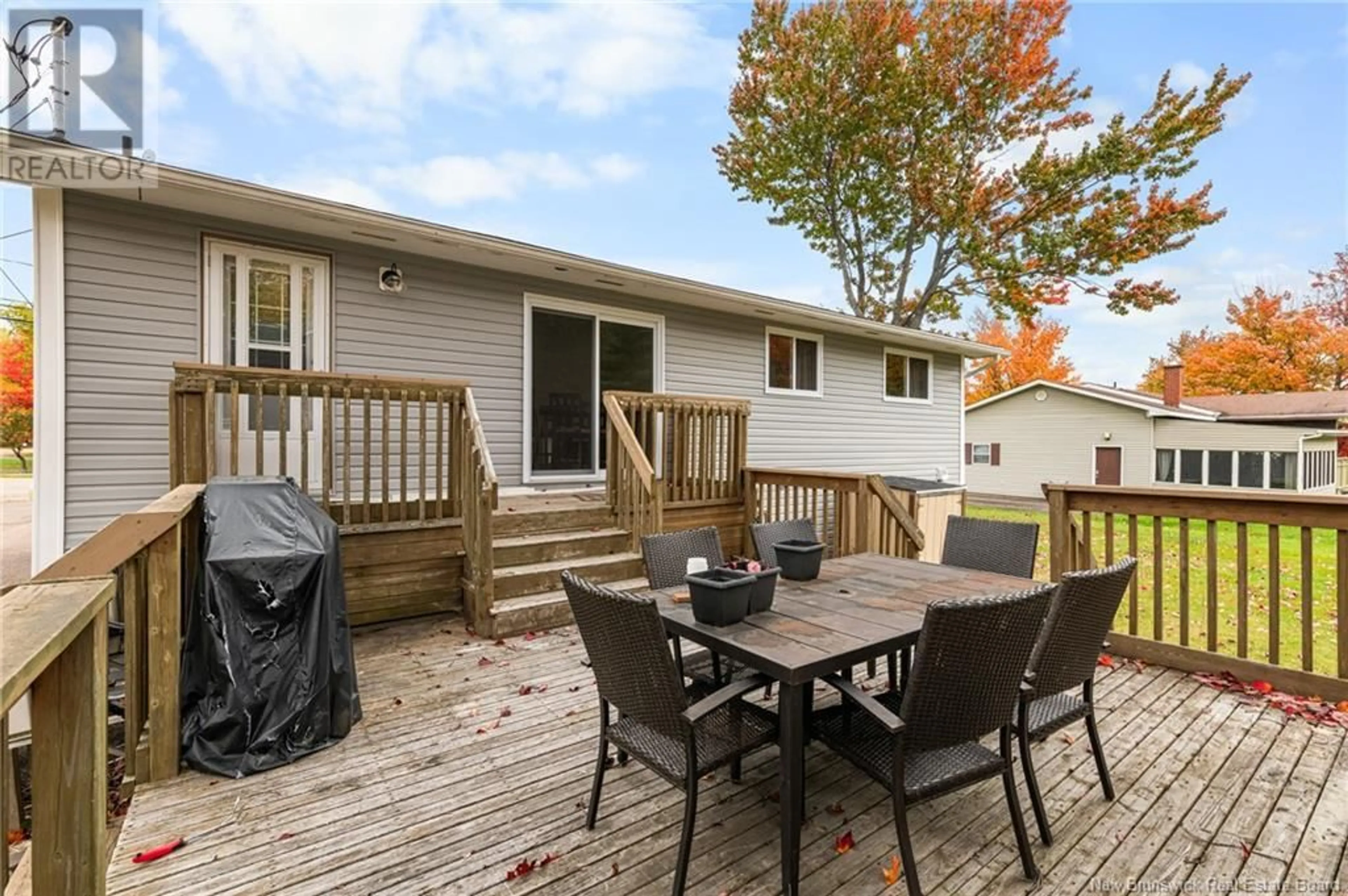 Patio, the fenced backyard for 433 Breaux Bridge Street, Shediac New Brunswick E4P2M5