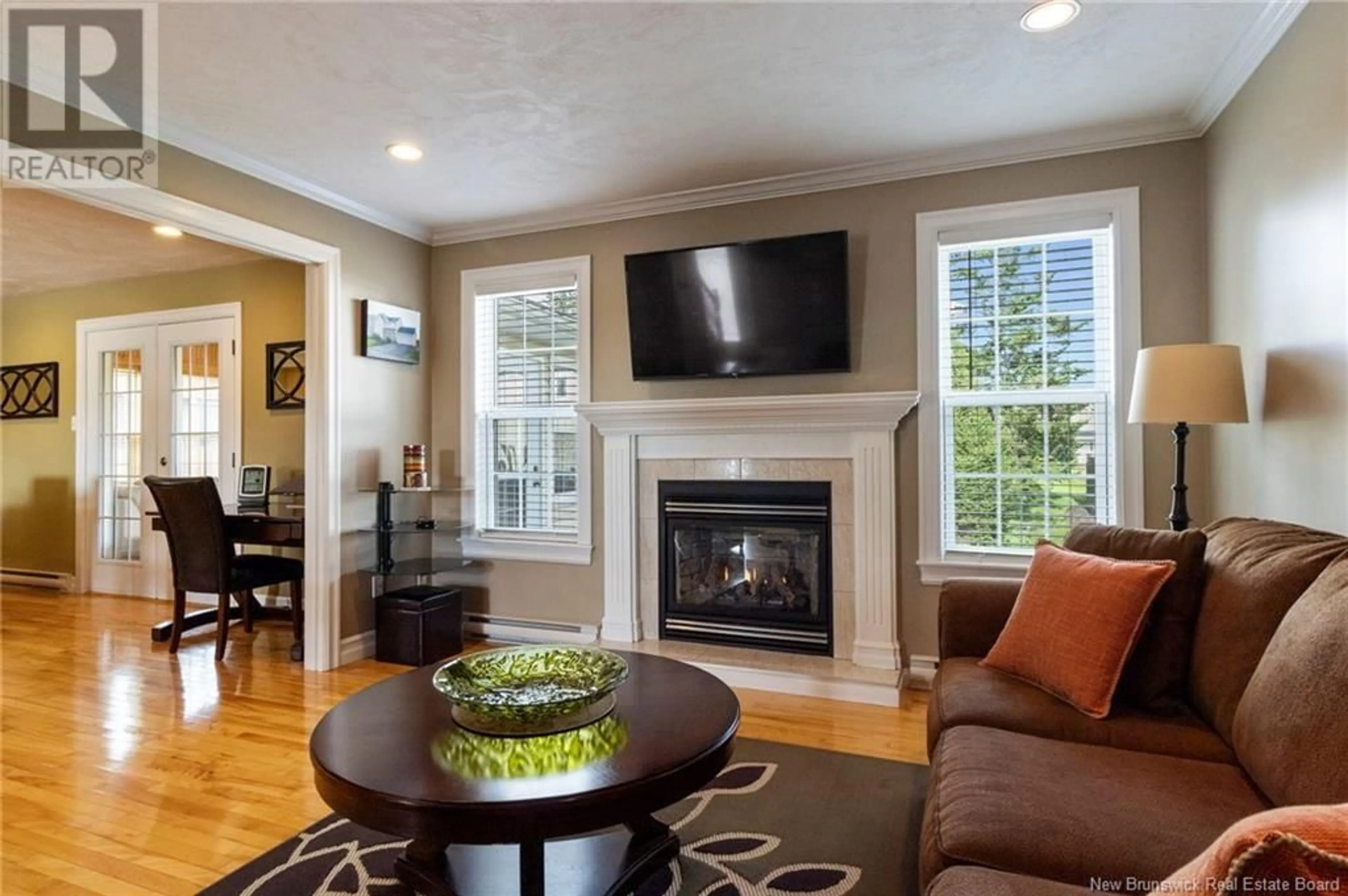 Living room, wood floors for 35 Desrosiers Street, Dieppe New Brunswick E1A7W5