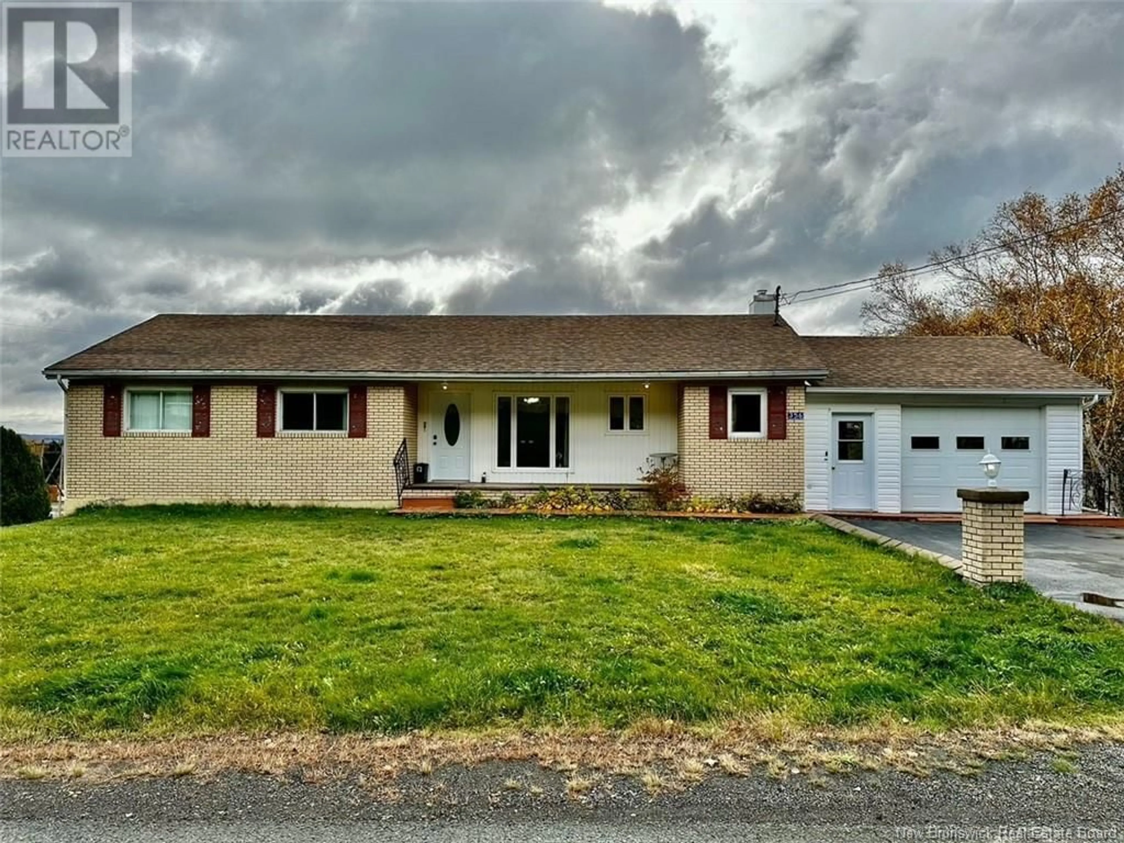 Frontside or backside of a home, the street view for 356 Sunset Drive, Dalhousie New Brunswick E8C2M1