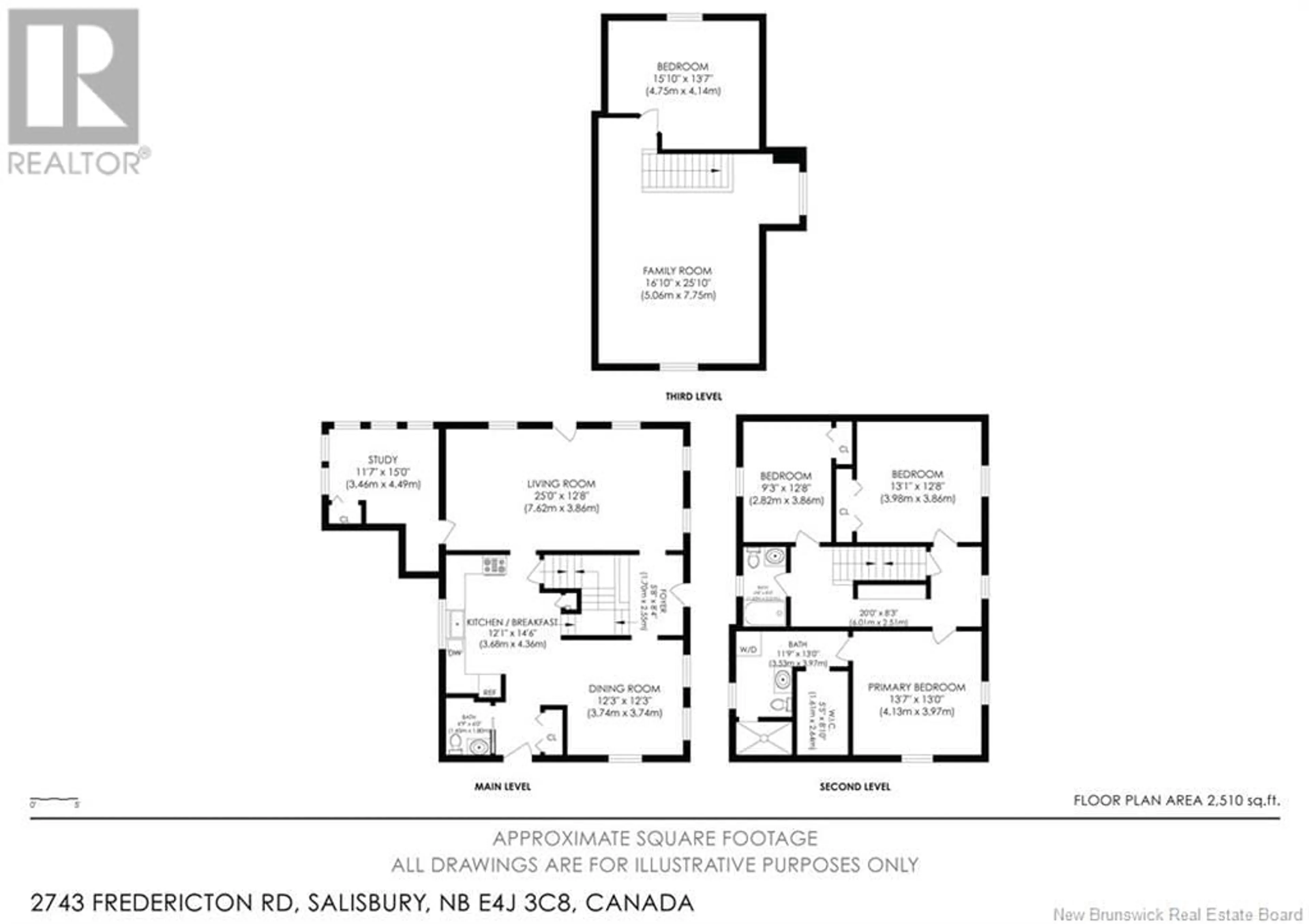 Floor plan for 2743 Fredericton Road, Salisbury New Brunswick E4J3C8