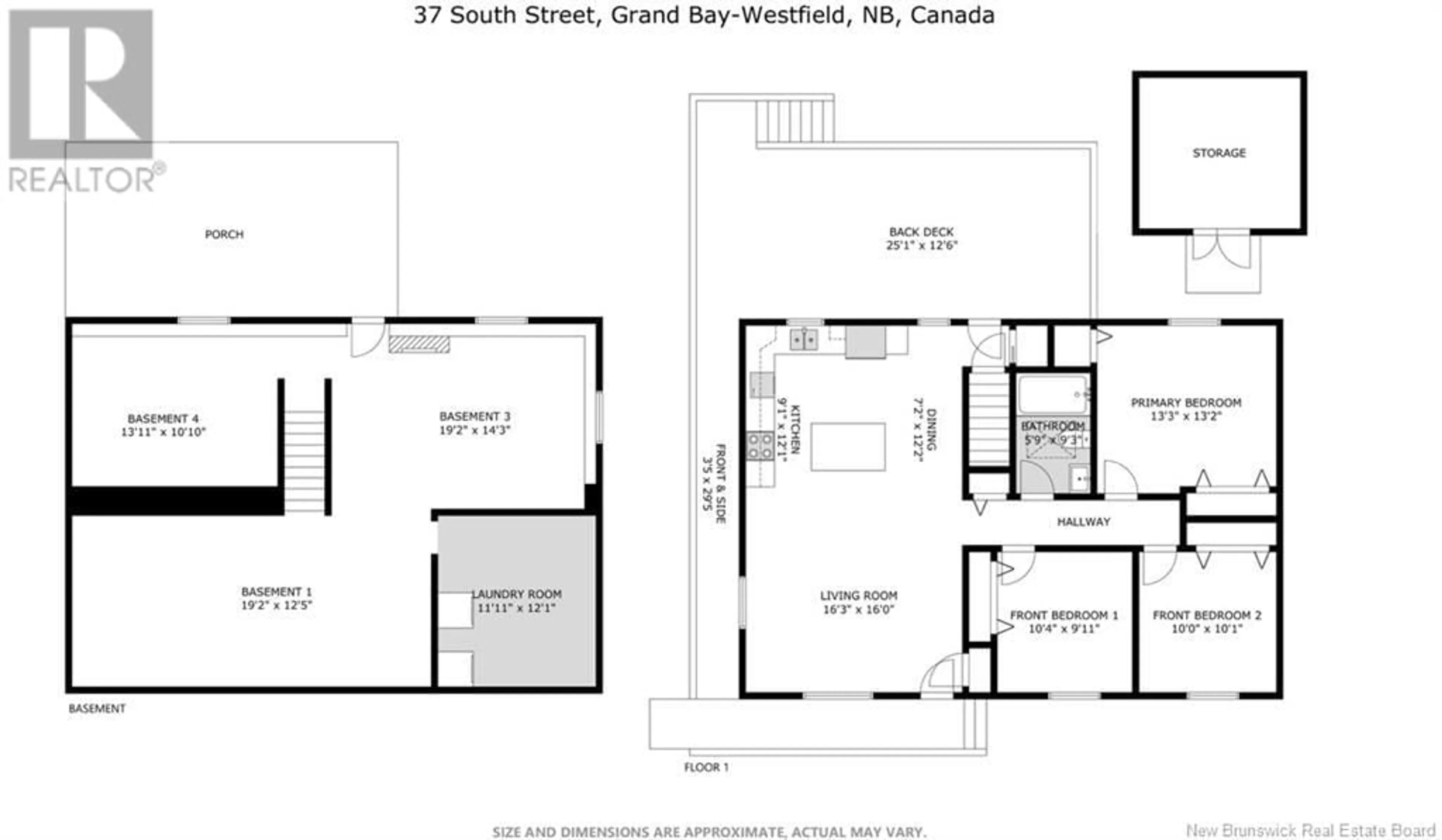 Floor plan for 37 South Street, Grand Bay-Westfield New Brunswick E5K2H1