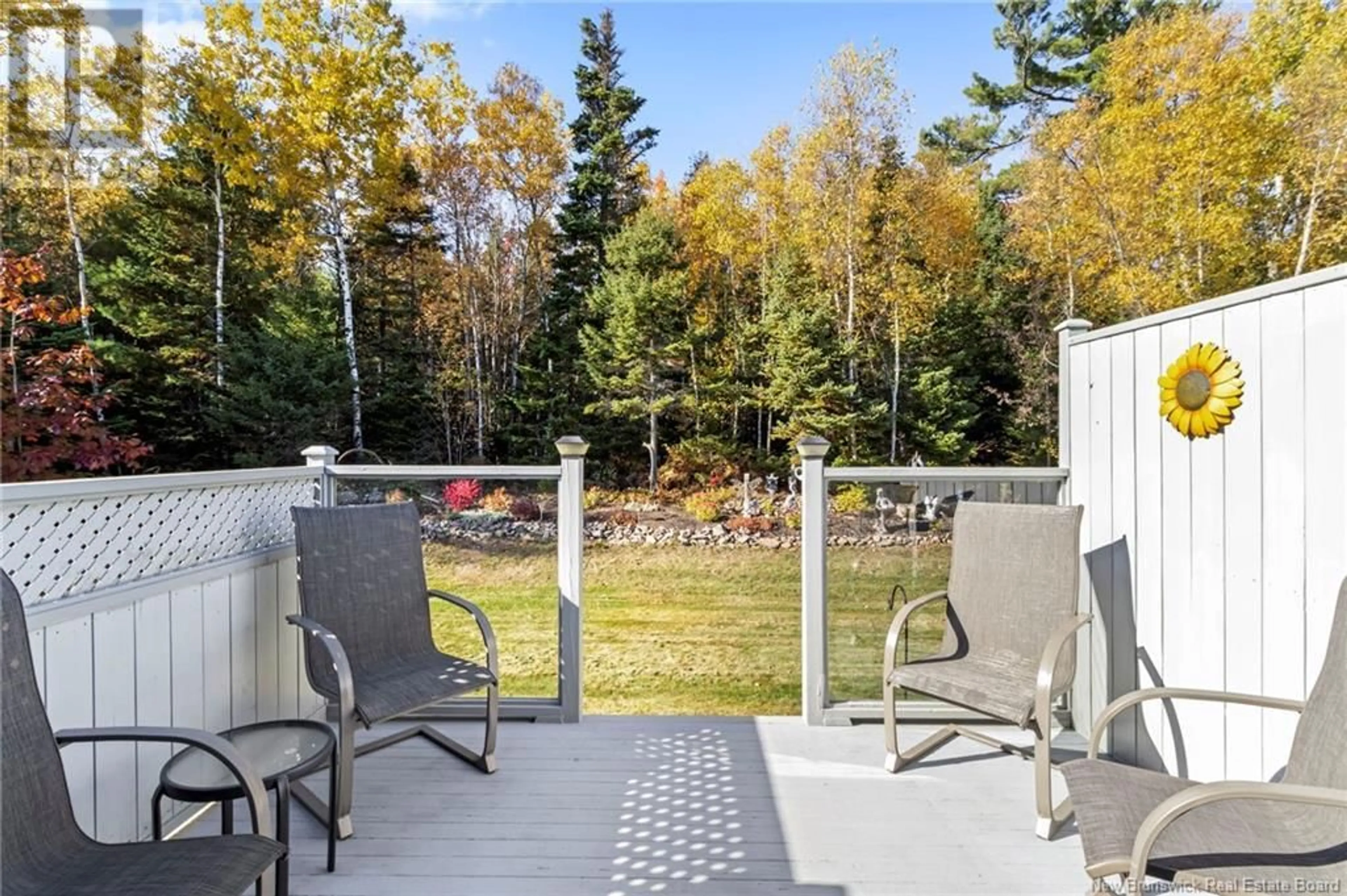 Patio, the fenced backyard for 250 Damien Street Unit# 102, Dieppe New Brunswick E1A0H3