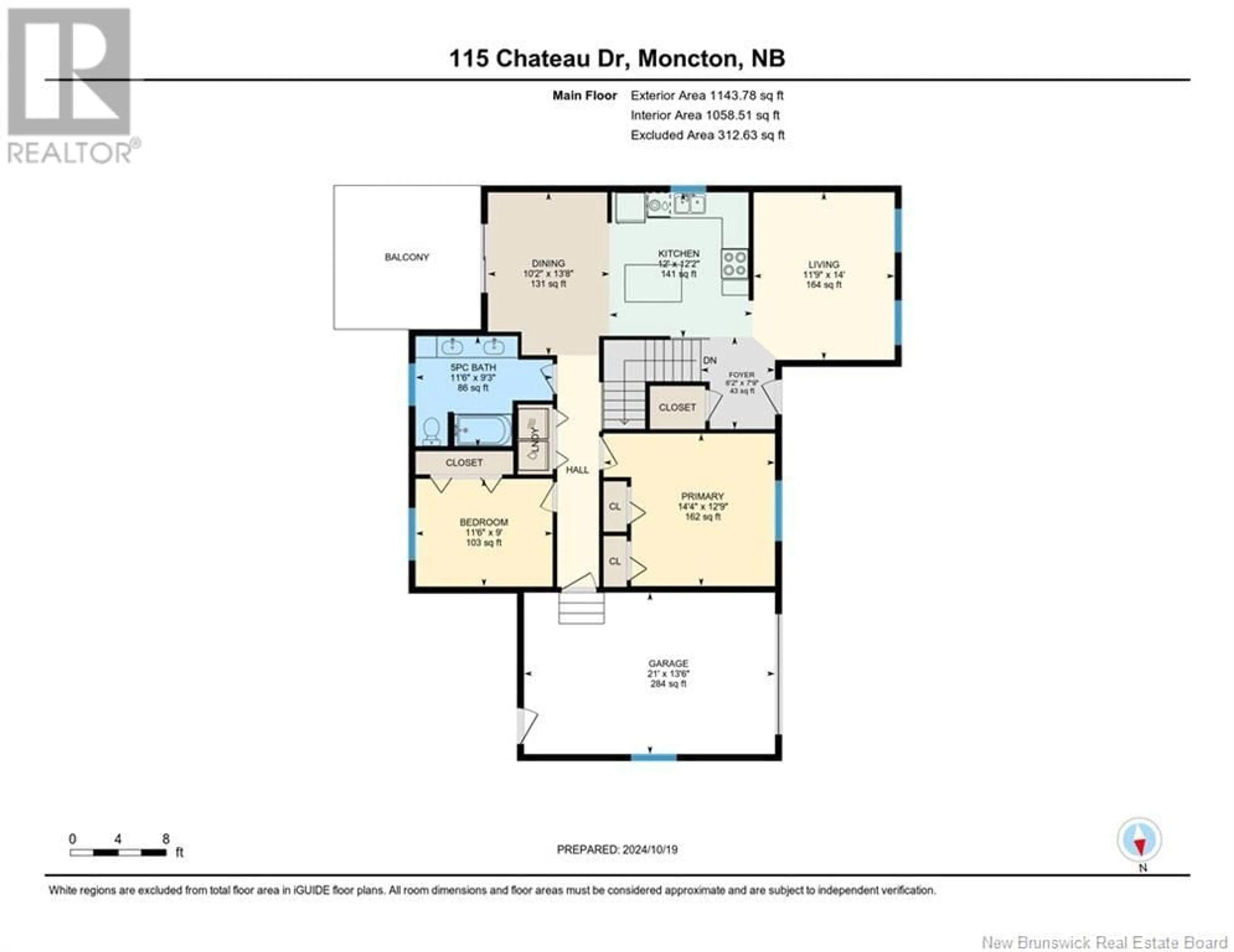 Floor plan for 115 Chateau Drive, Moncton New Brunswick E1G5M9