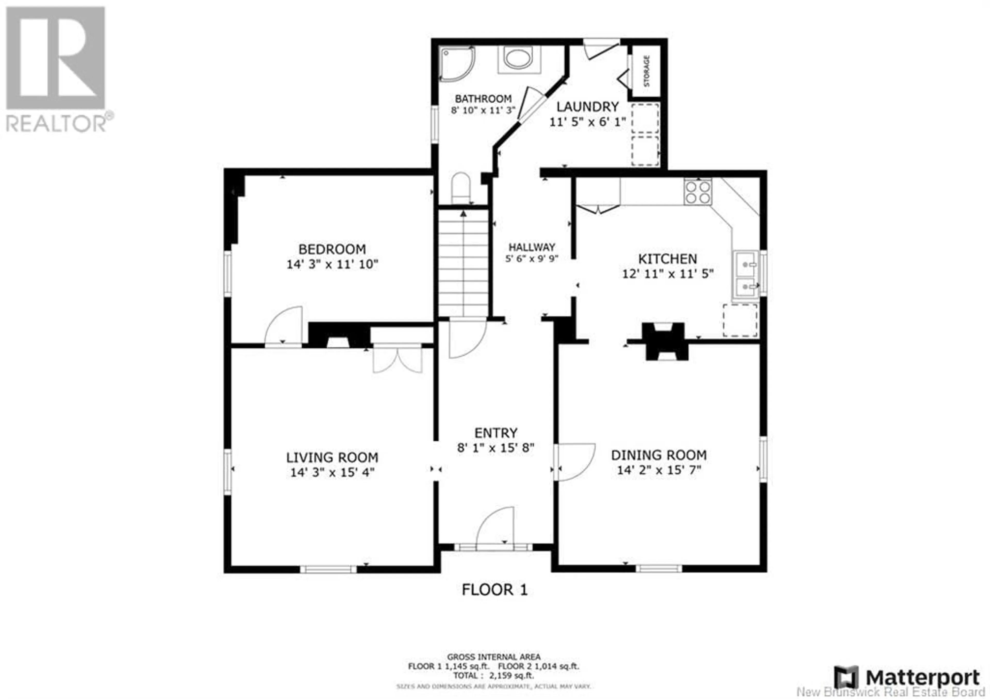 Floor plan for 298 16 Route, Pointe de Bute New Brunswick E4L2M5