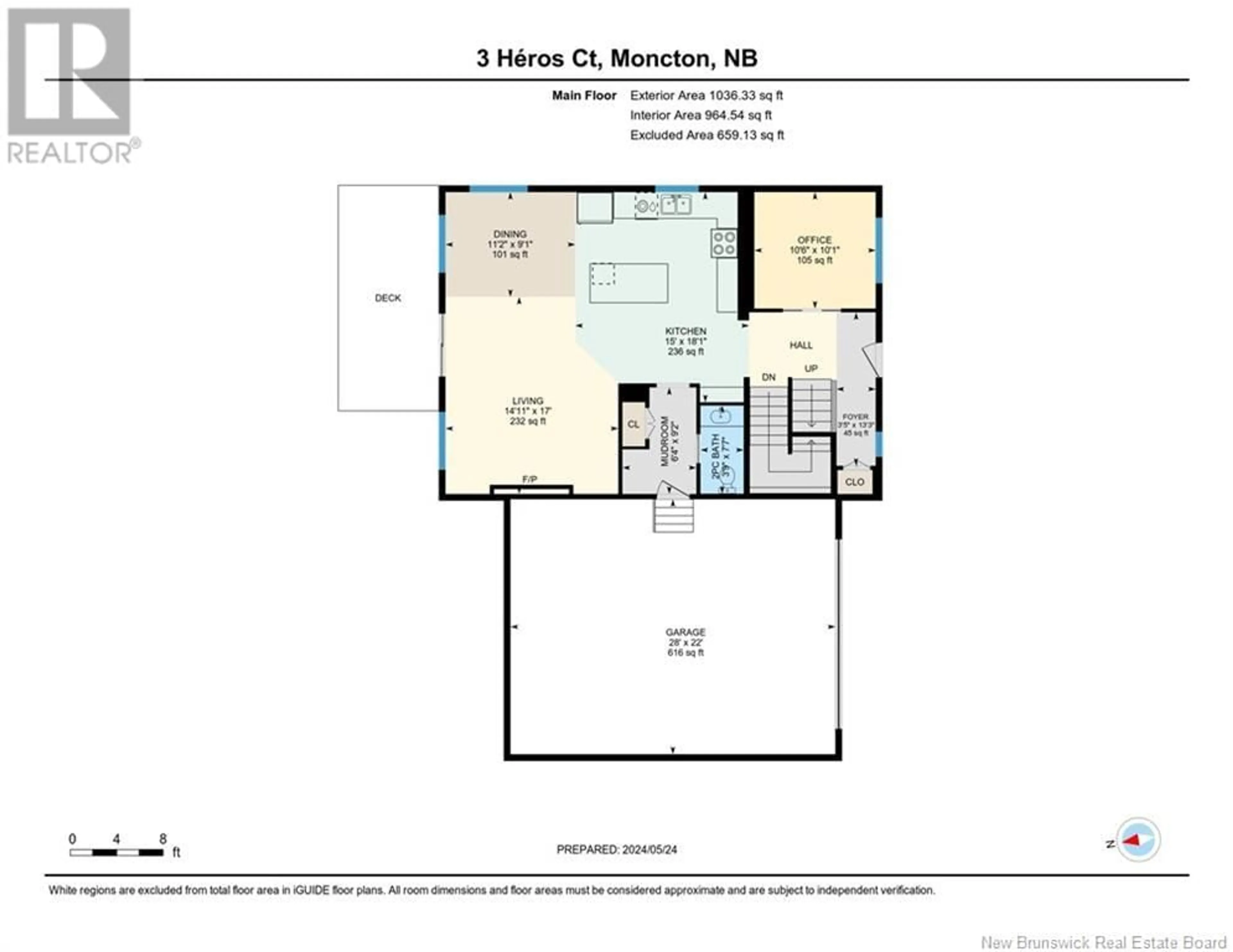 Floor plan for 3 Heros Court, Moncton New Brunswick E1G6A3