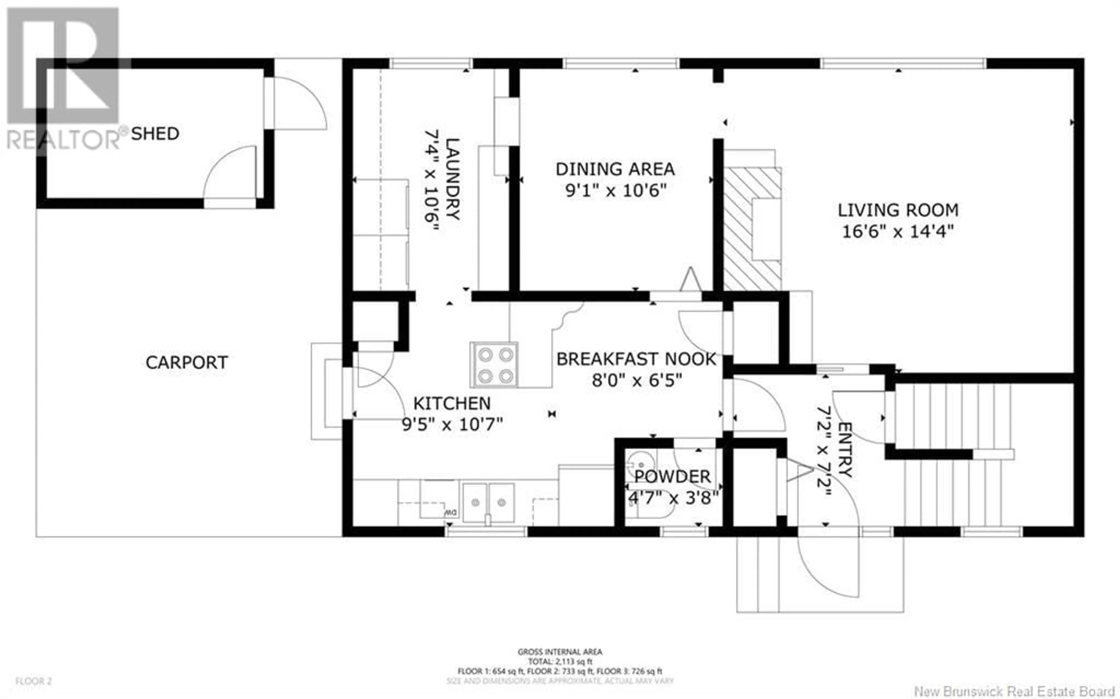 Floor plan for 21 Kennedy Court, Fredericton New Brunswick E3A3C9