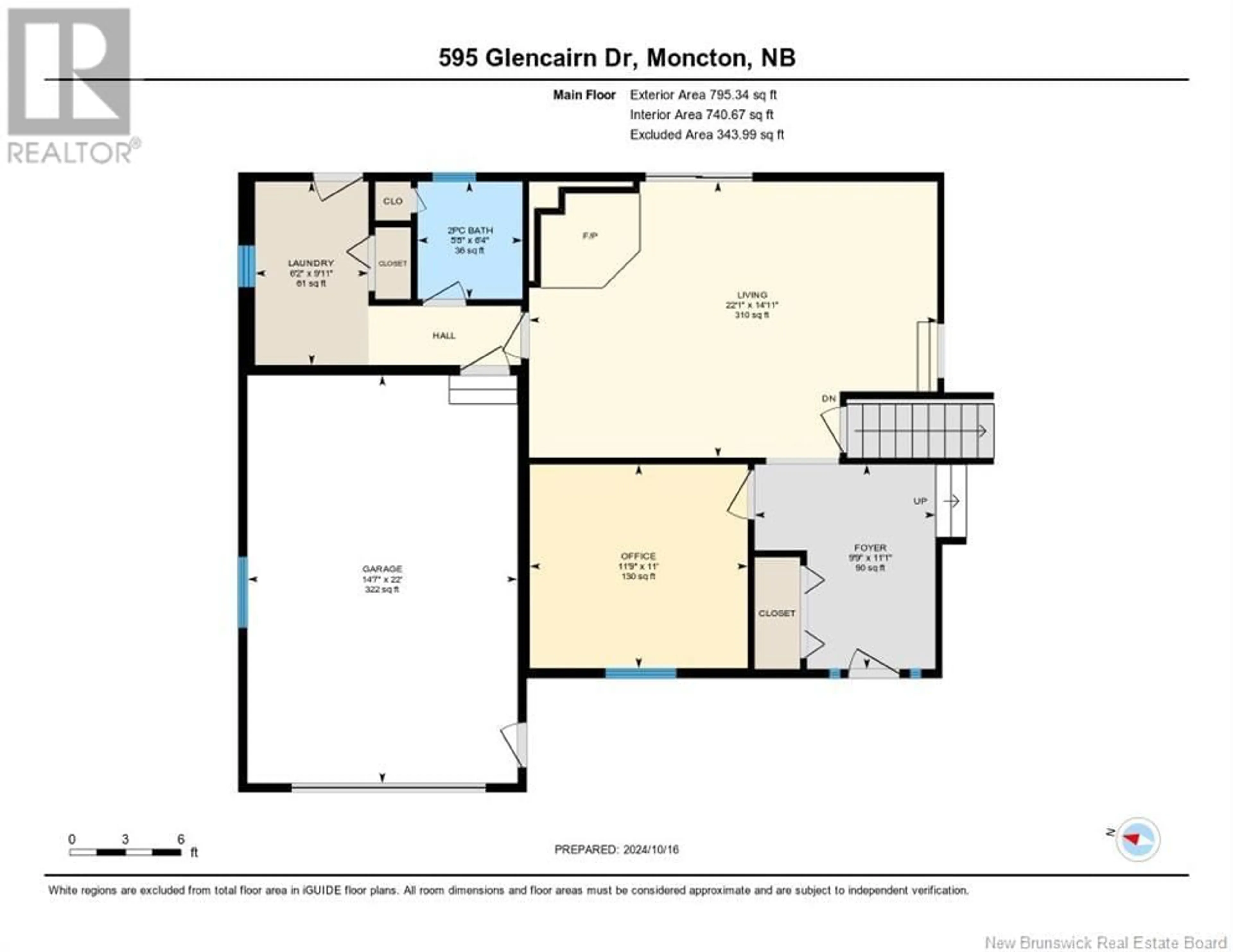 Floor plan for 595 Glencairn Drive, Moncton New Brunswick E1G1G6