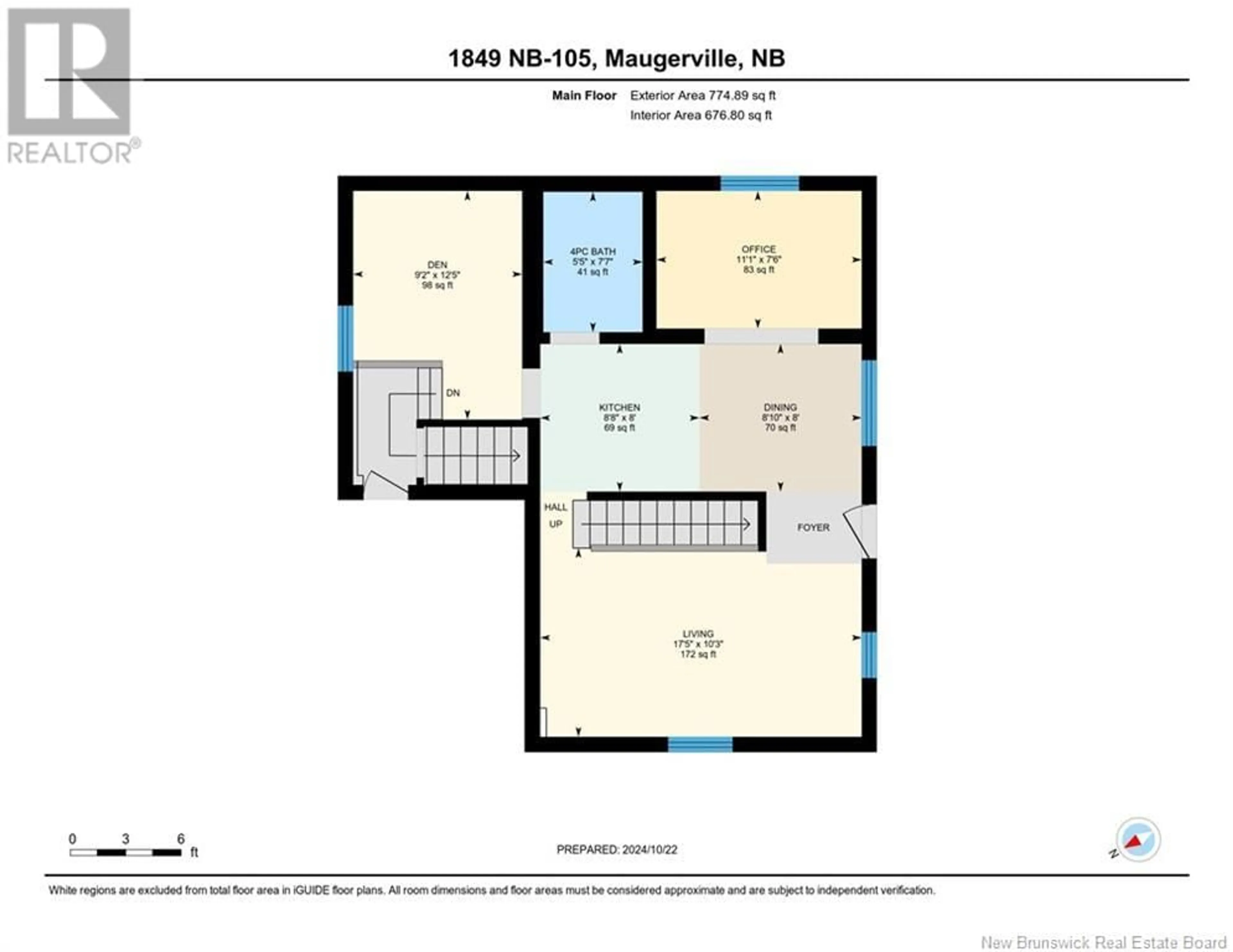 Floor plan for 1849 Route 105, Maugerville New Brunswick E3A8J2