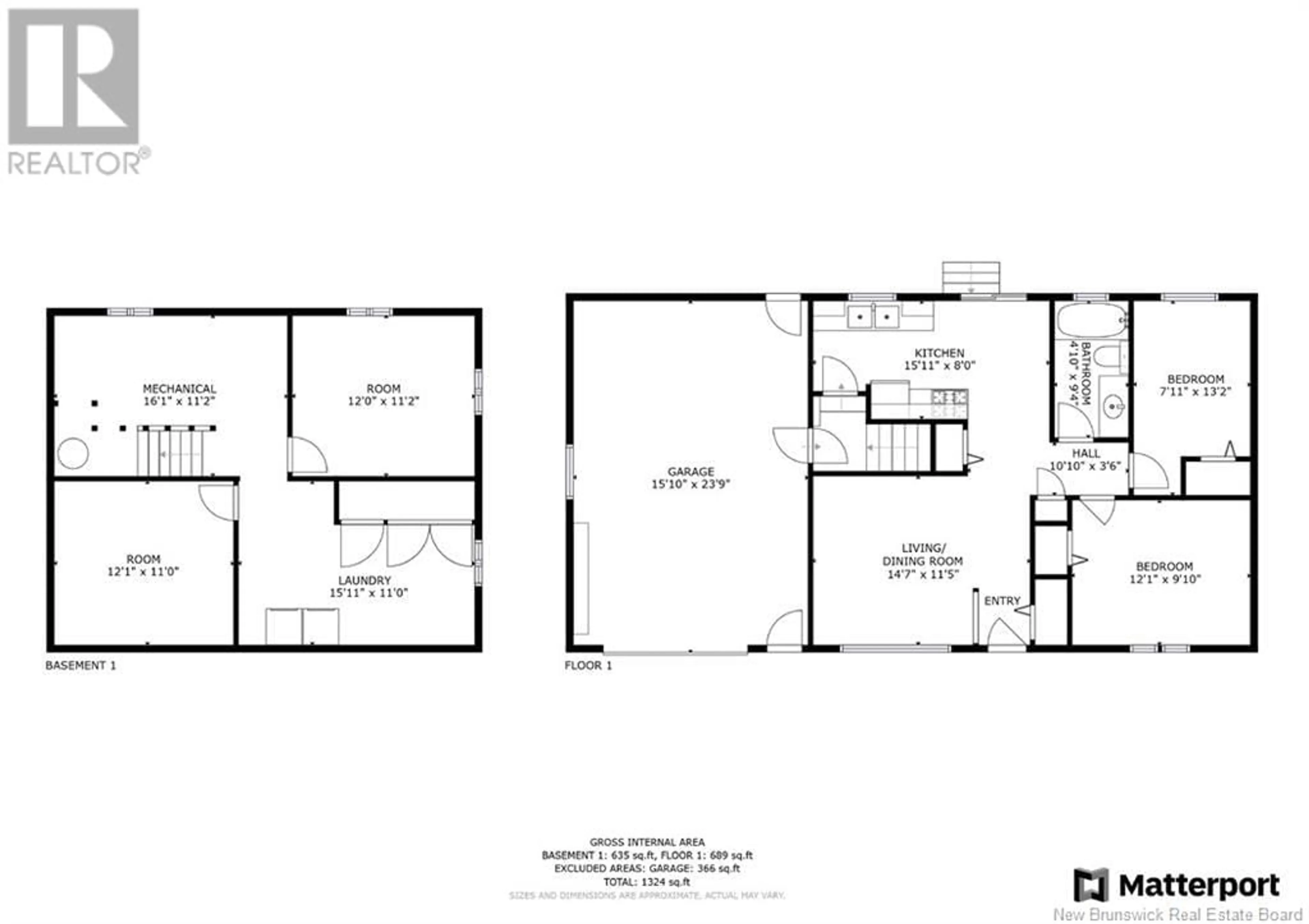 Floor plan for 205 MacFarlane Street, Fredericton New Brunswick E3A1V7