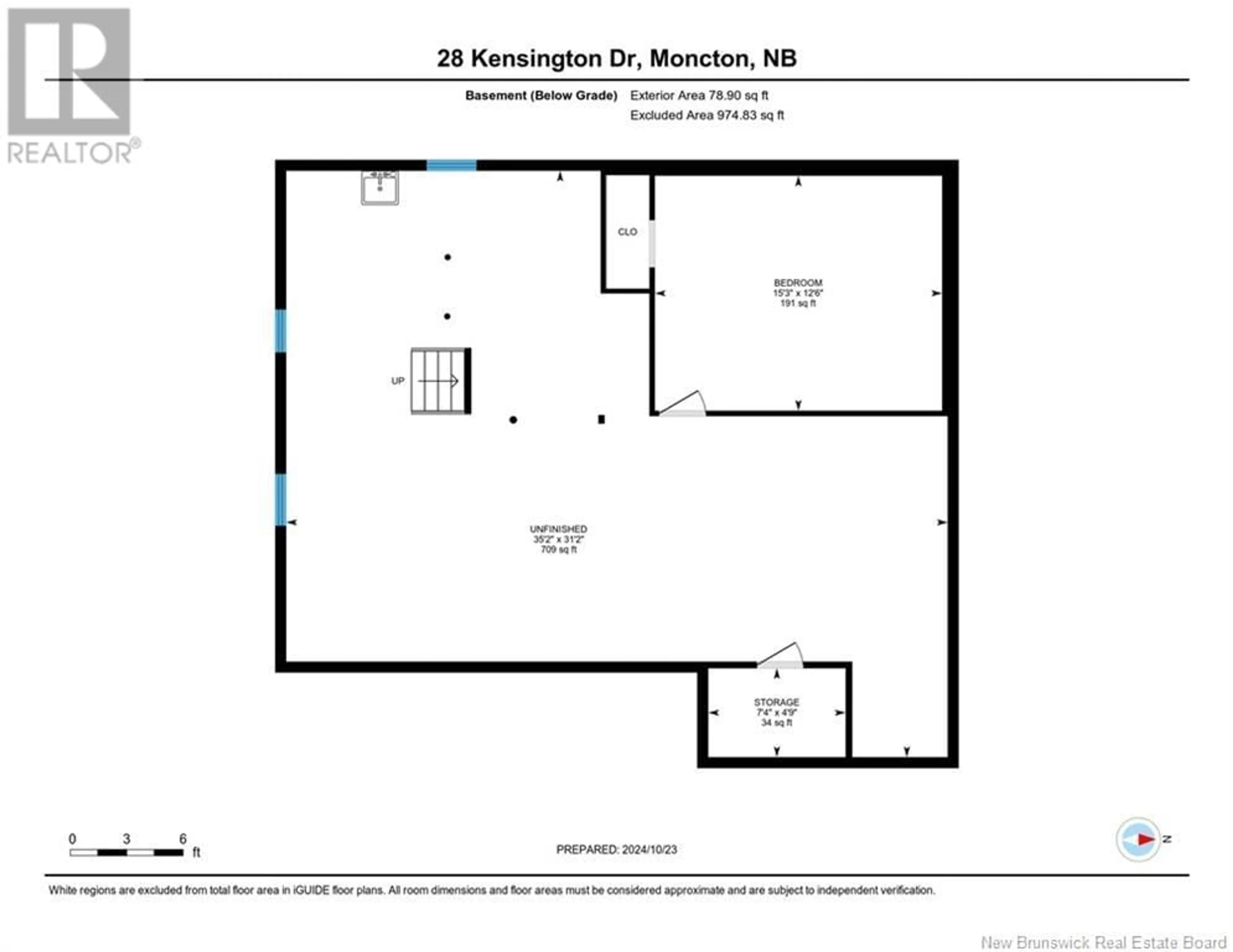 Floor plan for 28 Kensington, Moncton New Brunswick E1E3J3