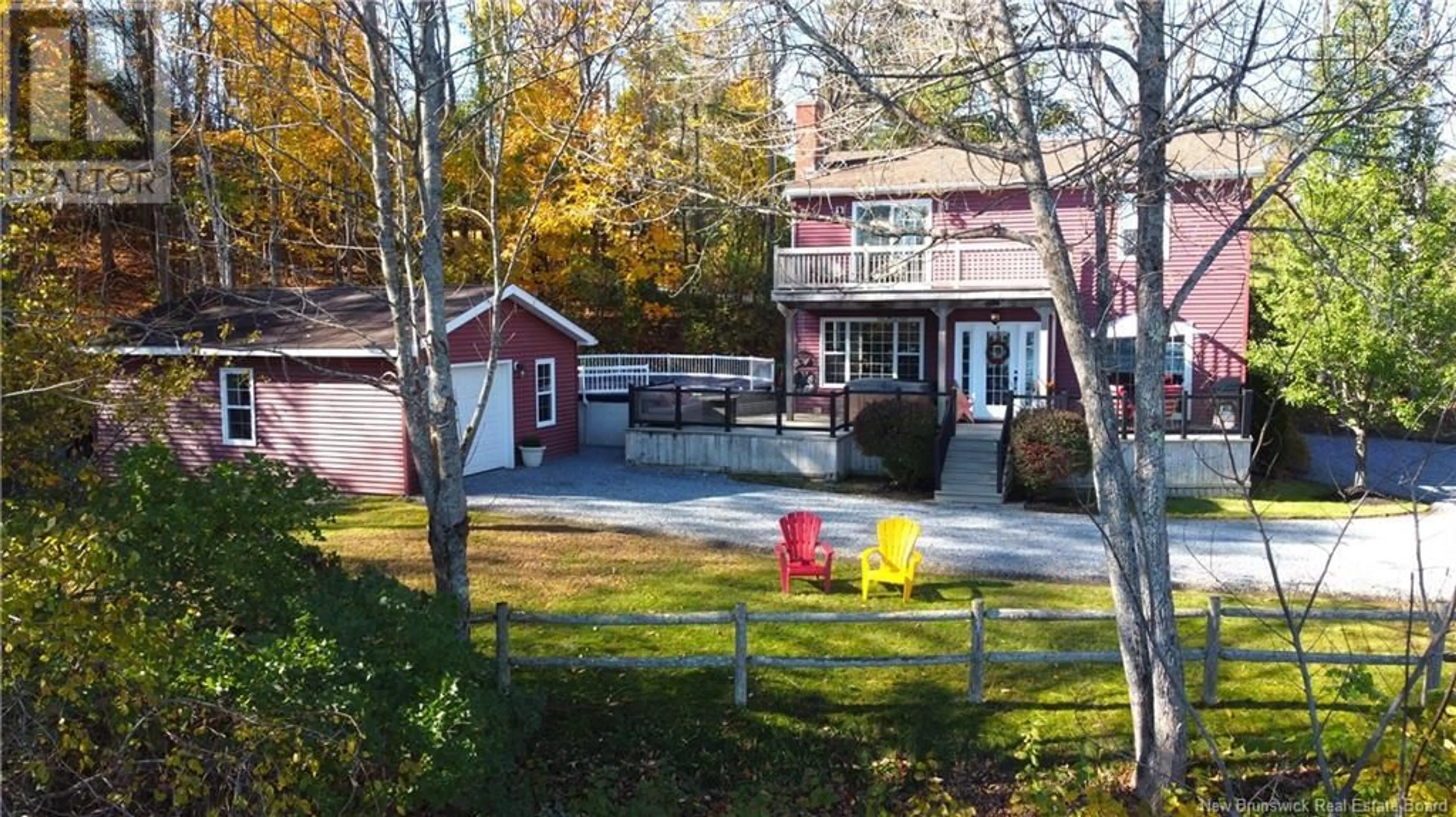 A pic from exterior of the house or condo, the fenced backyard for 262 Milltown Boulevard, St. Stephen New Brunswick E3L1H6