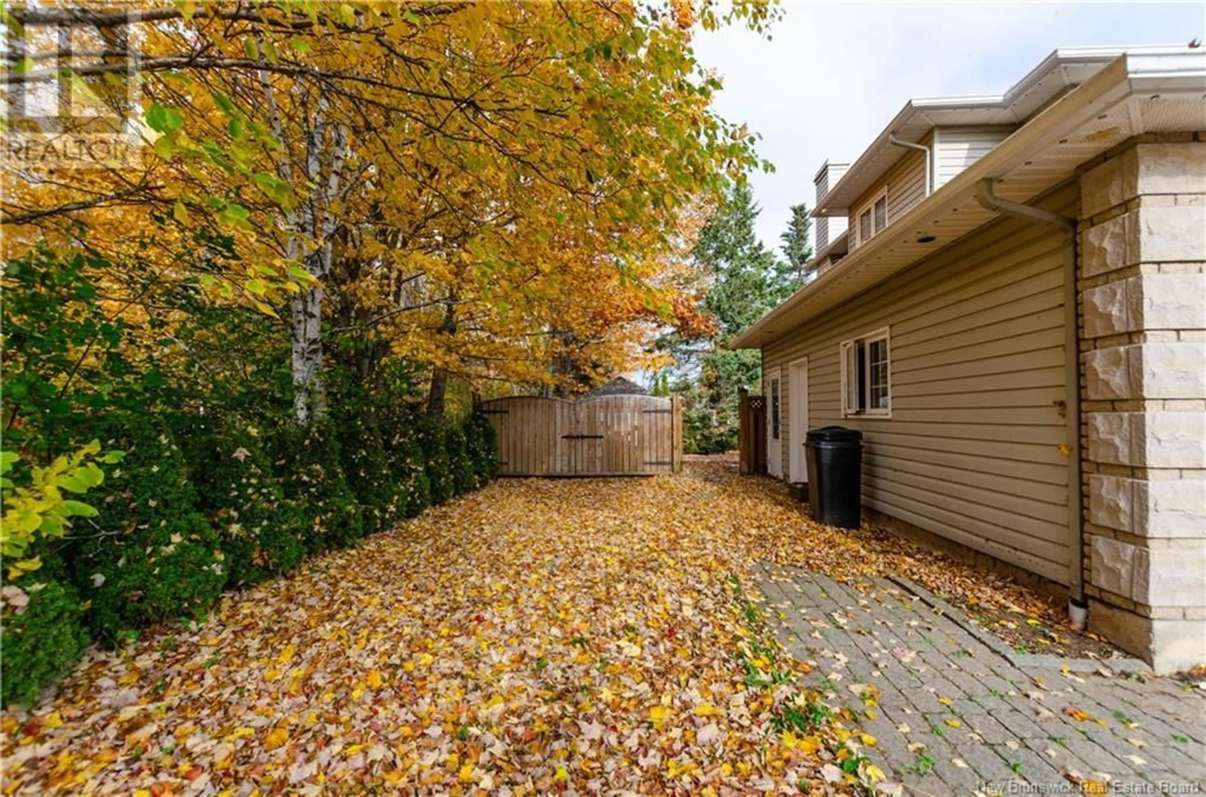 Patio, the fenced backyard for 394 Ouellet, Shediac New Brunswick E4P2K7