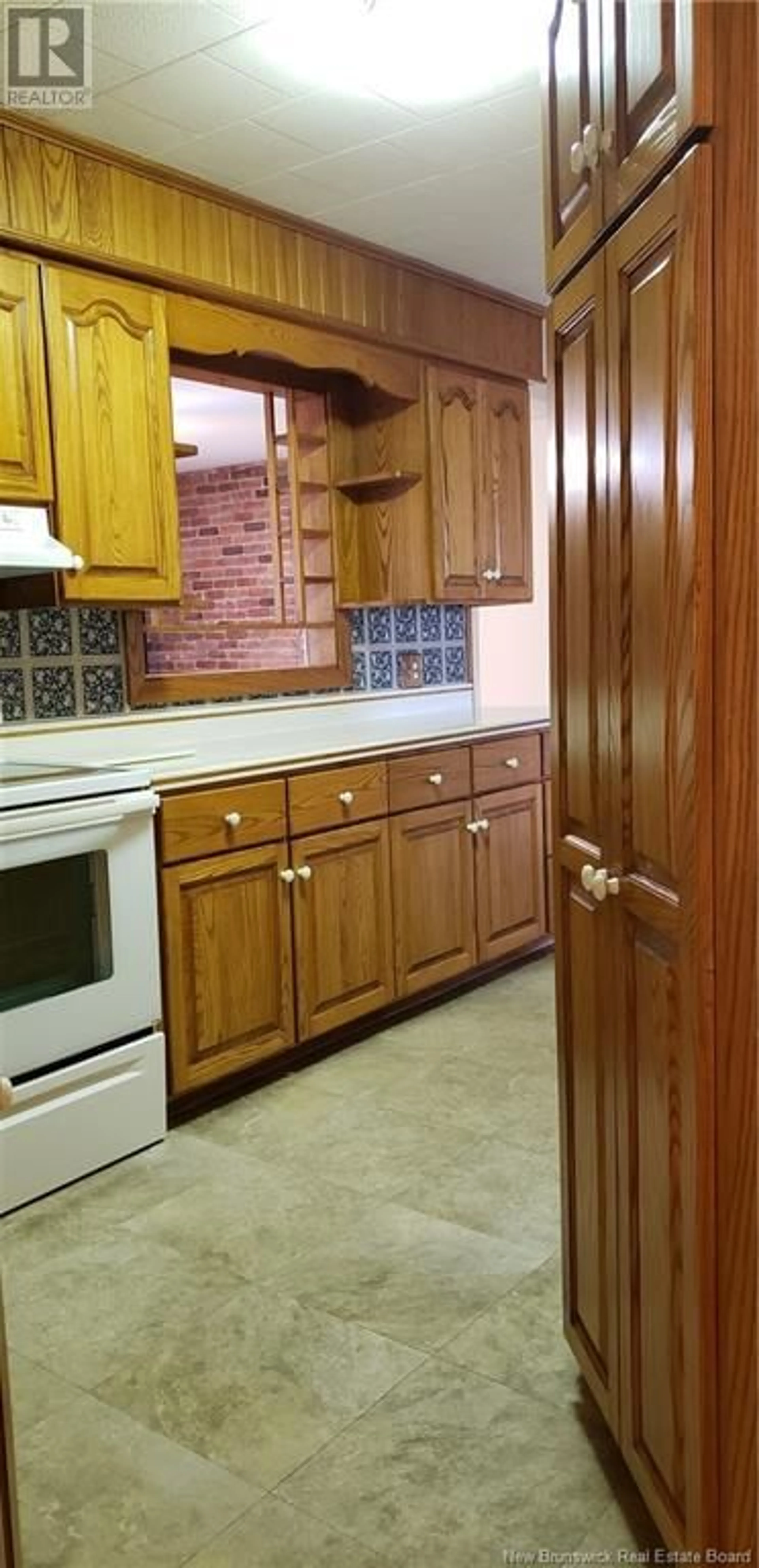 Kitchen, ceramic floors, cottage for 264 Rusagonis Road, Rusagonis New Brunswick E3B8X1